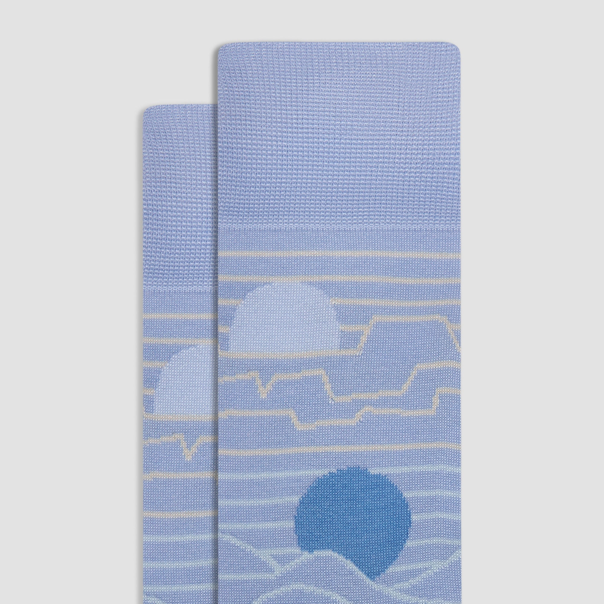 Abstract Mid-Calf Socks