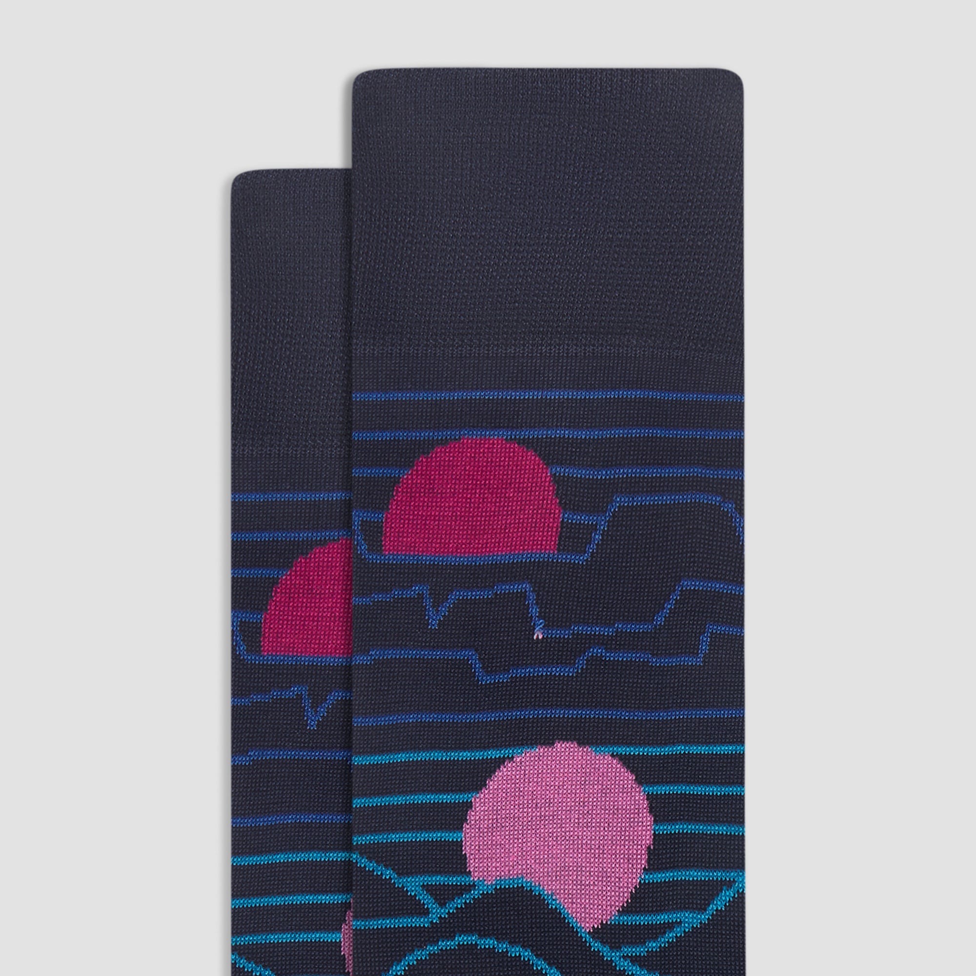 Abstract Mid-Calf Socks