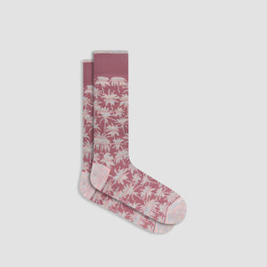 Palm Tree Mid-Calf Socks
