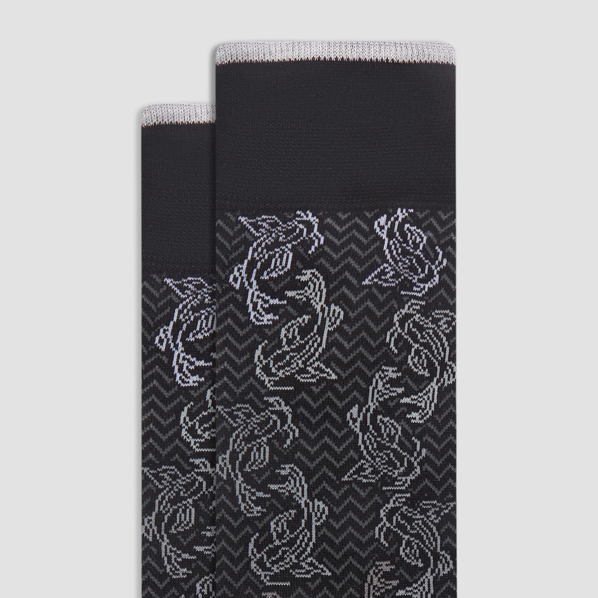 Chevron Abstract Mid-Calf Socks