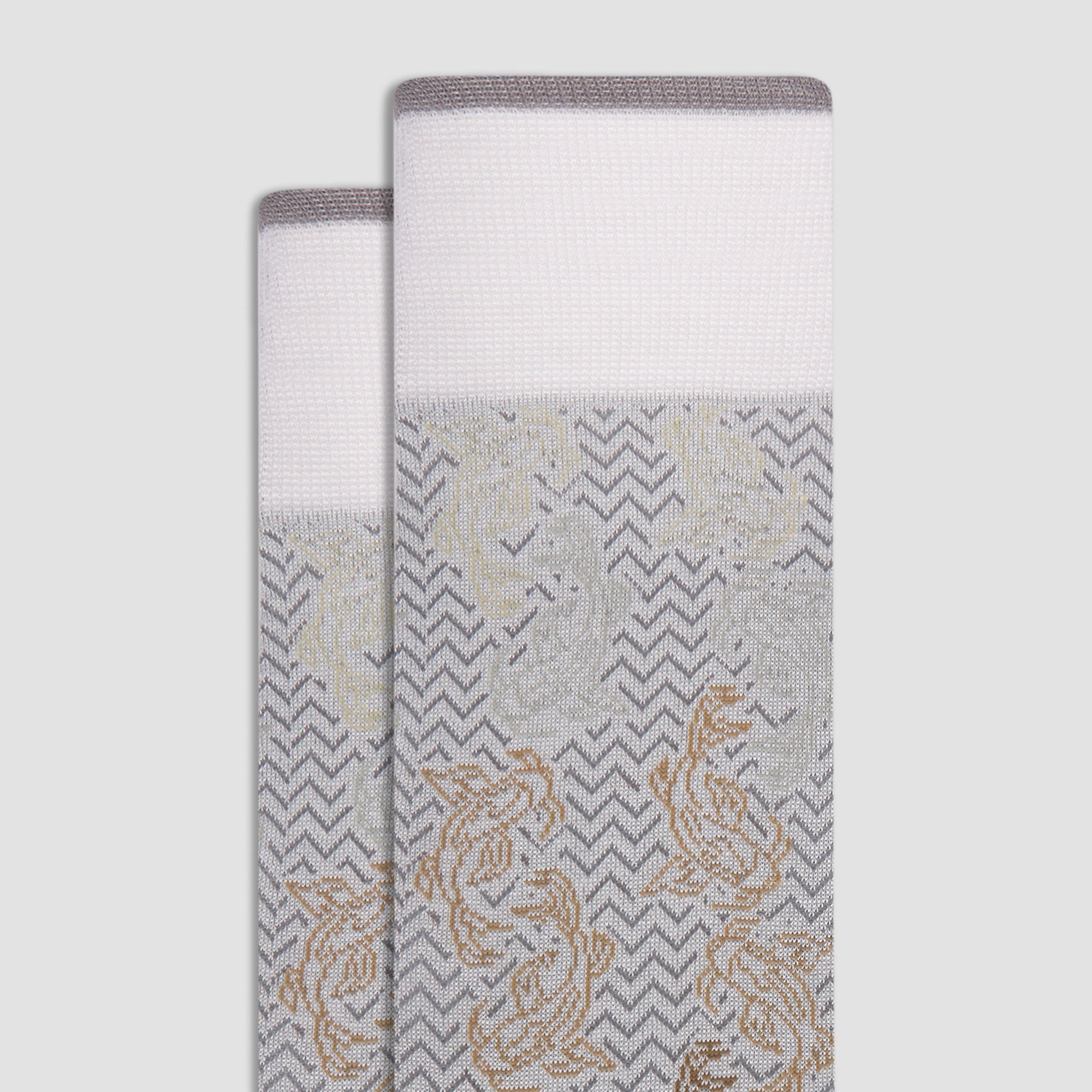 Chevron Abstract Mid-Calf Socks