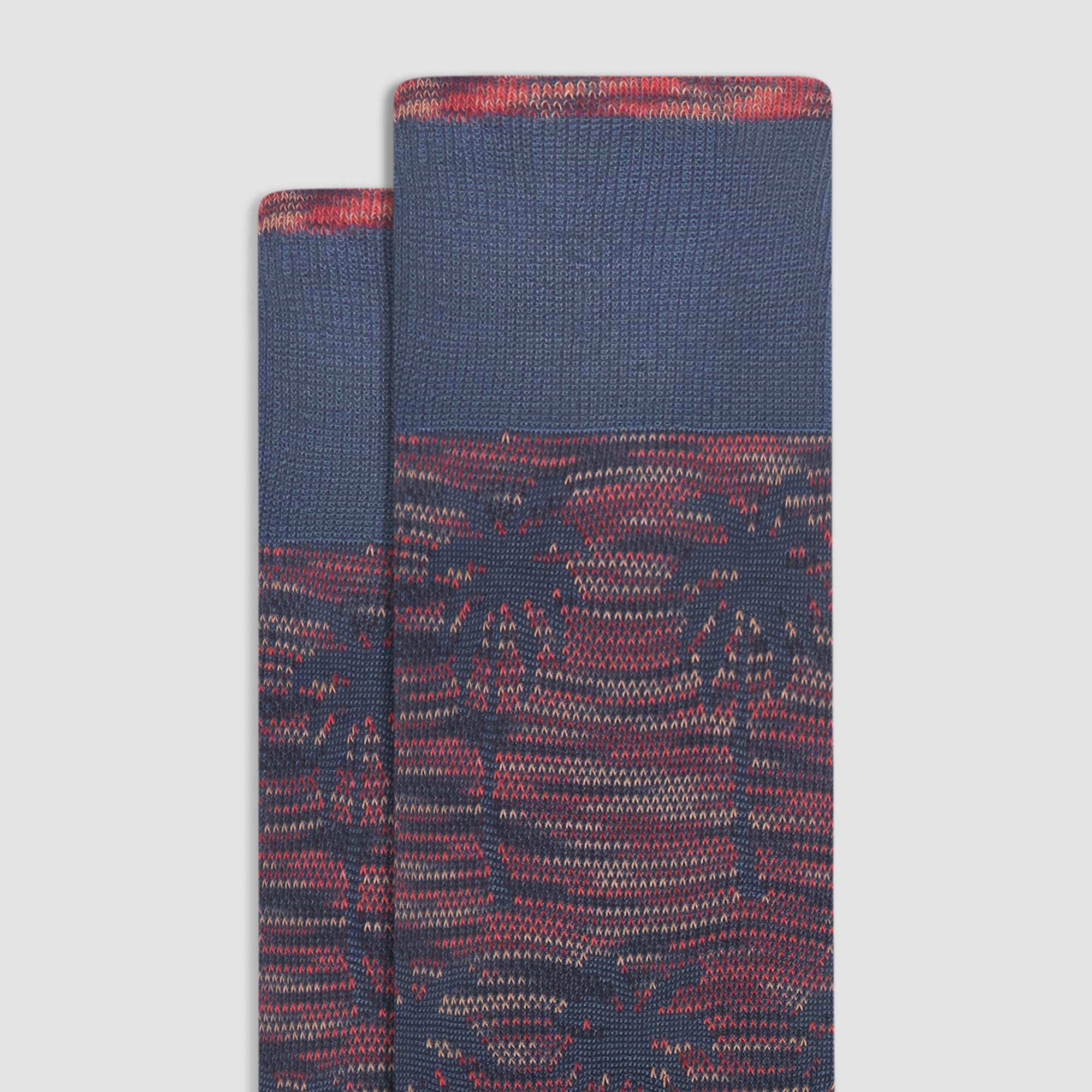 Palm Tree Melange Mid-Calf Socks