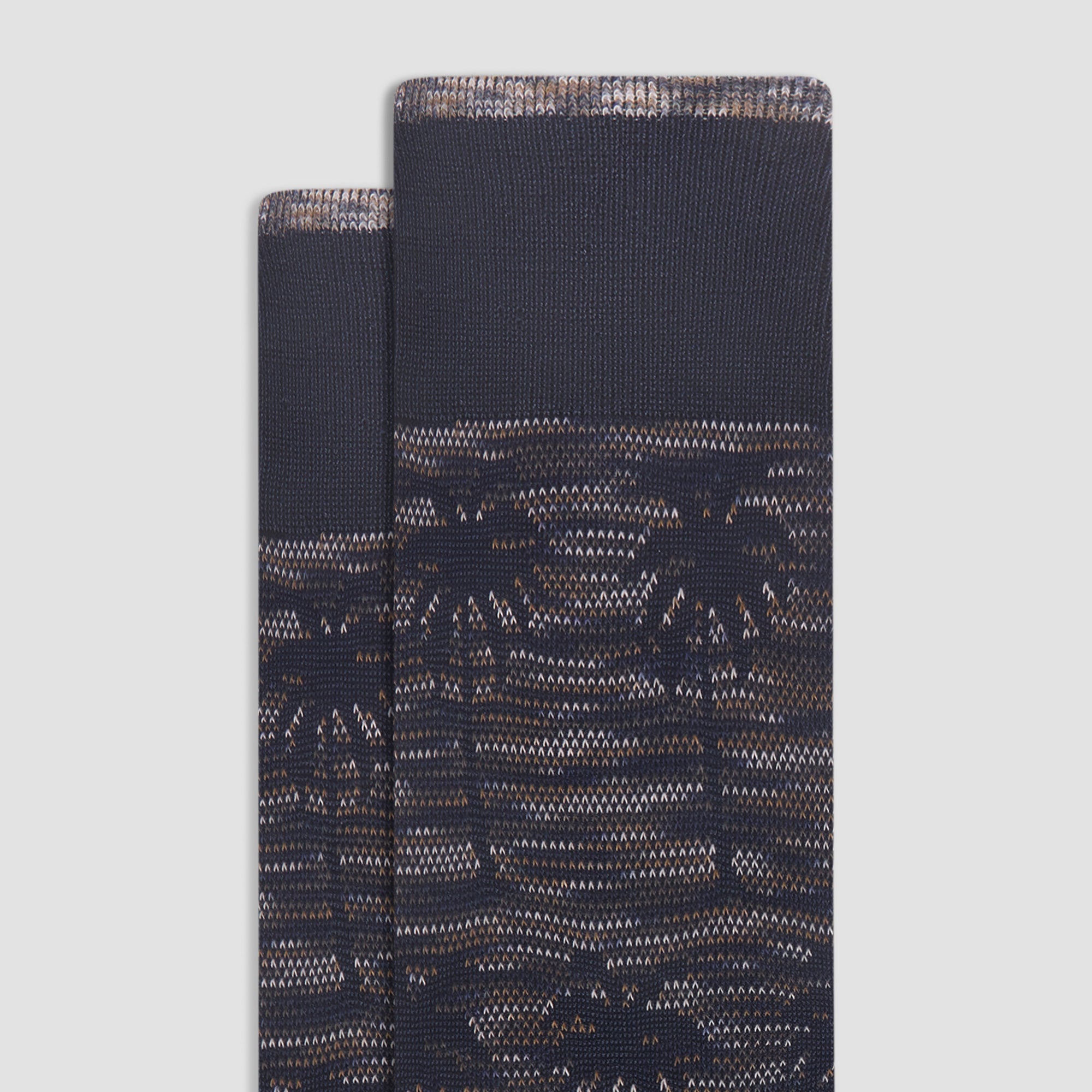 Palm Tree Melange Mid-Calf Socks