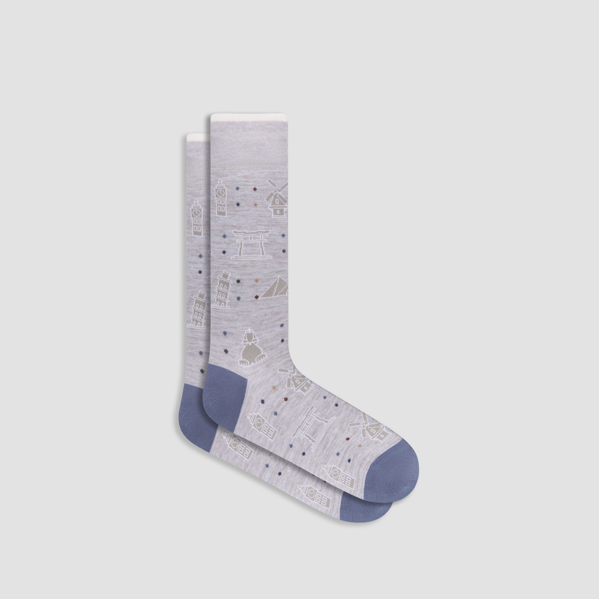 World Landmarks Mid-Calf Socks