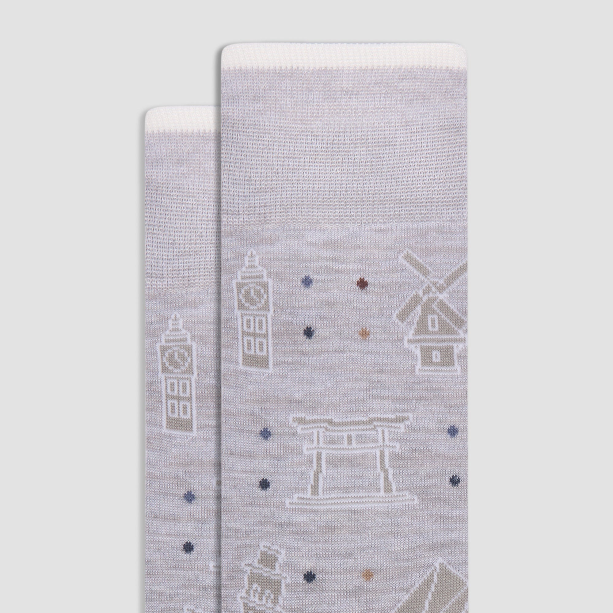World Landmarks Mid-Calf Socks