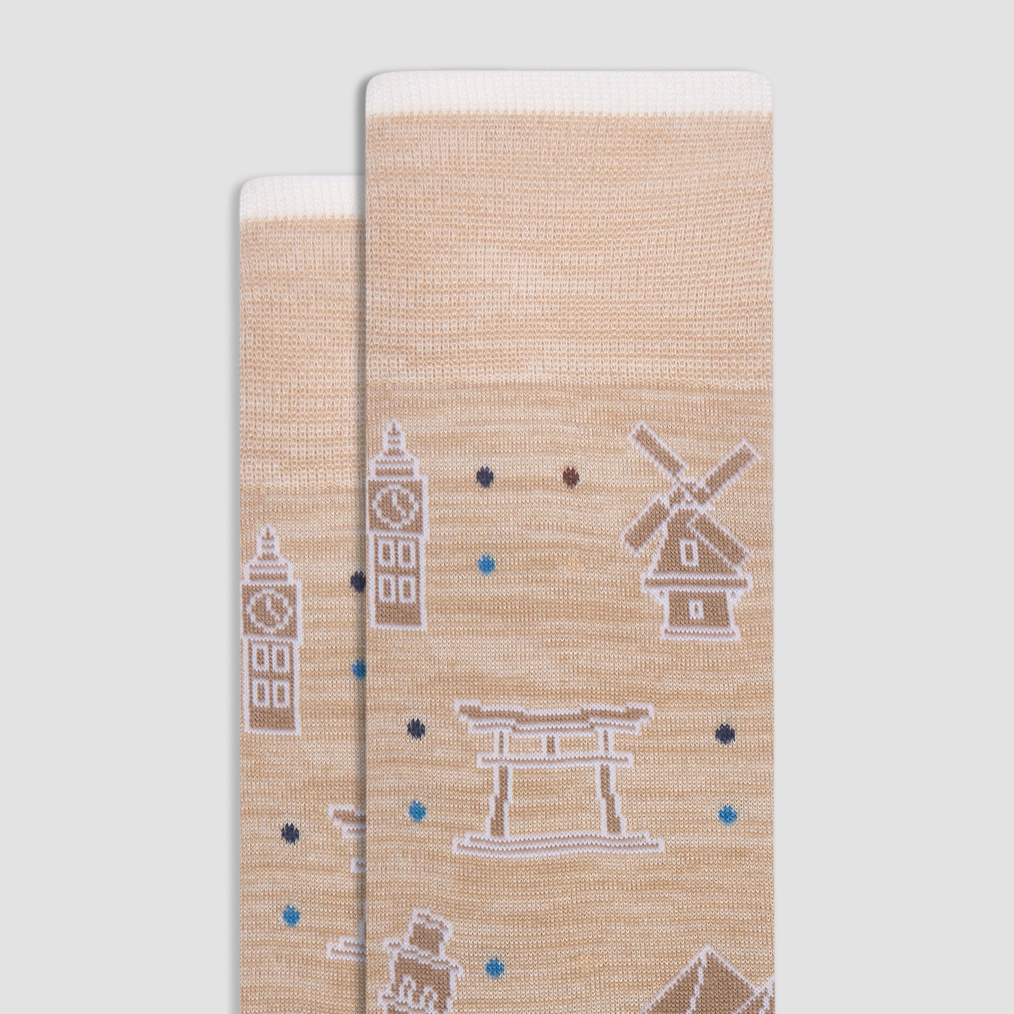 World Landmarks Mid-Calf Socks