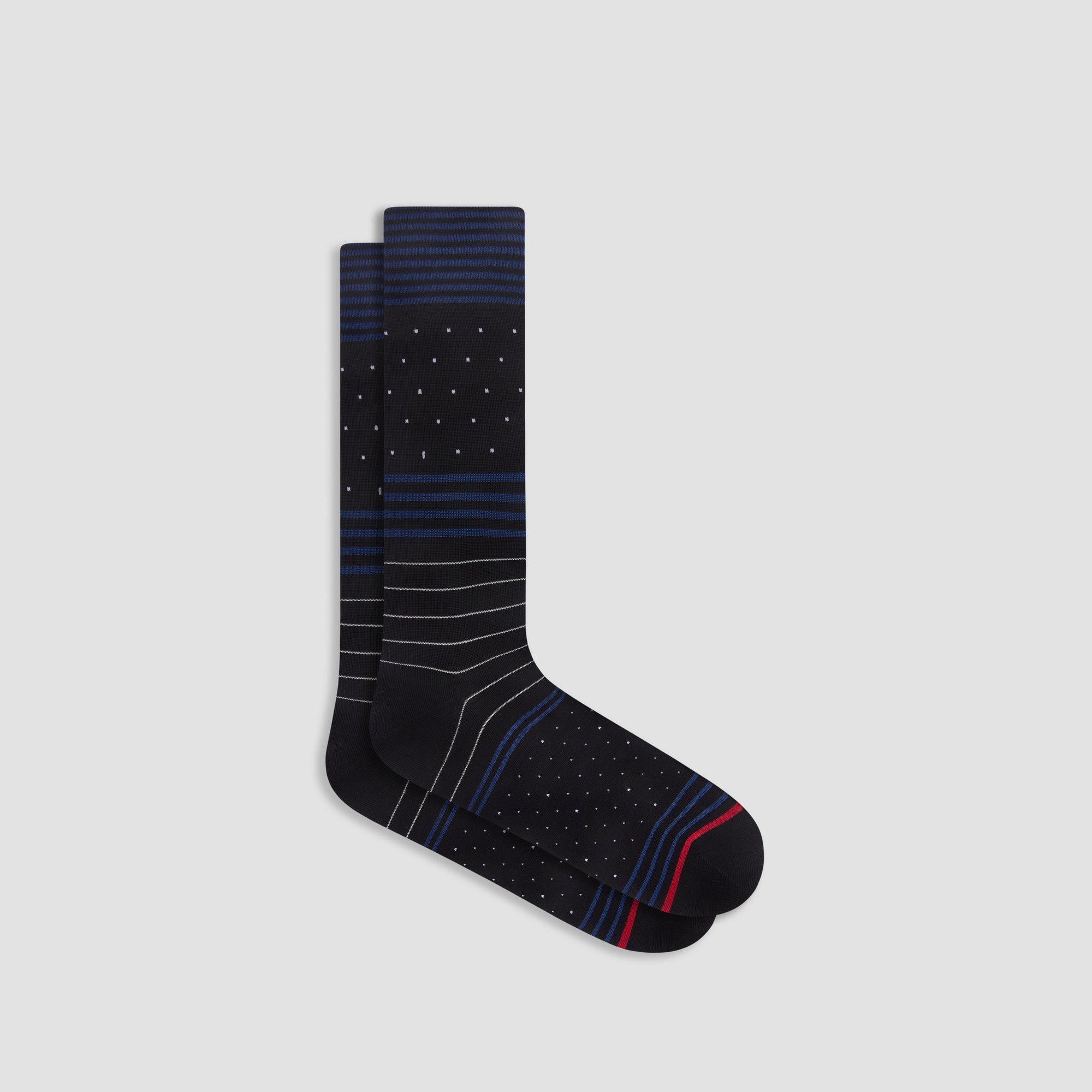 Stripe and Dot Mid-Calf Socks