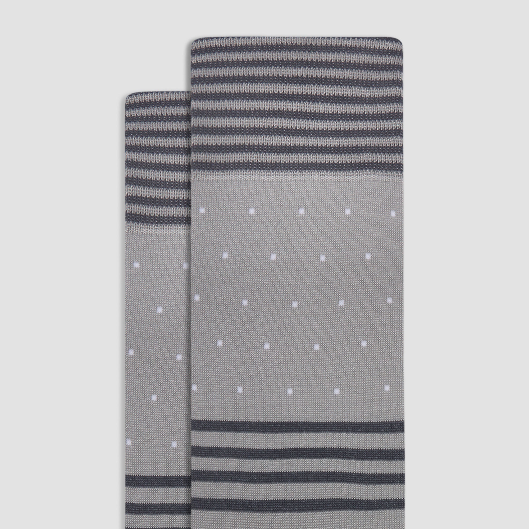 Stripe and Dot Mid-Calf Socks