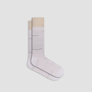 Interrupted Stripe Mid-Calf Socks