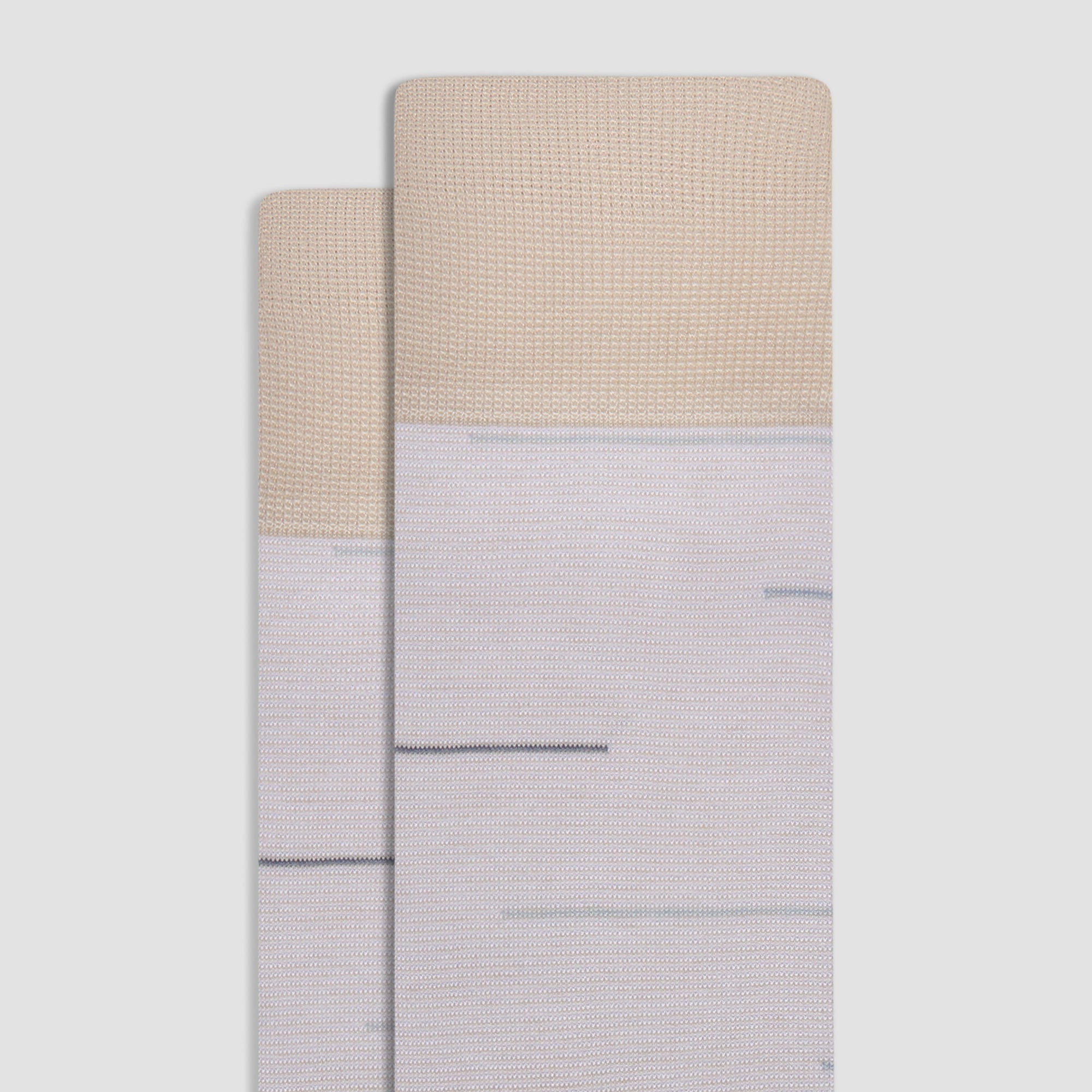 Interrupted Stripe Mid-Calf Socks