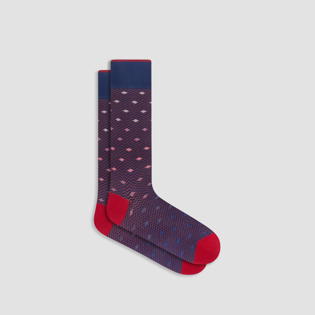 Chevron Geometric Mid-Calf Socks
