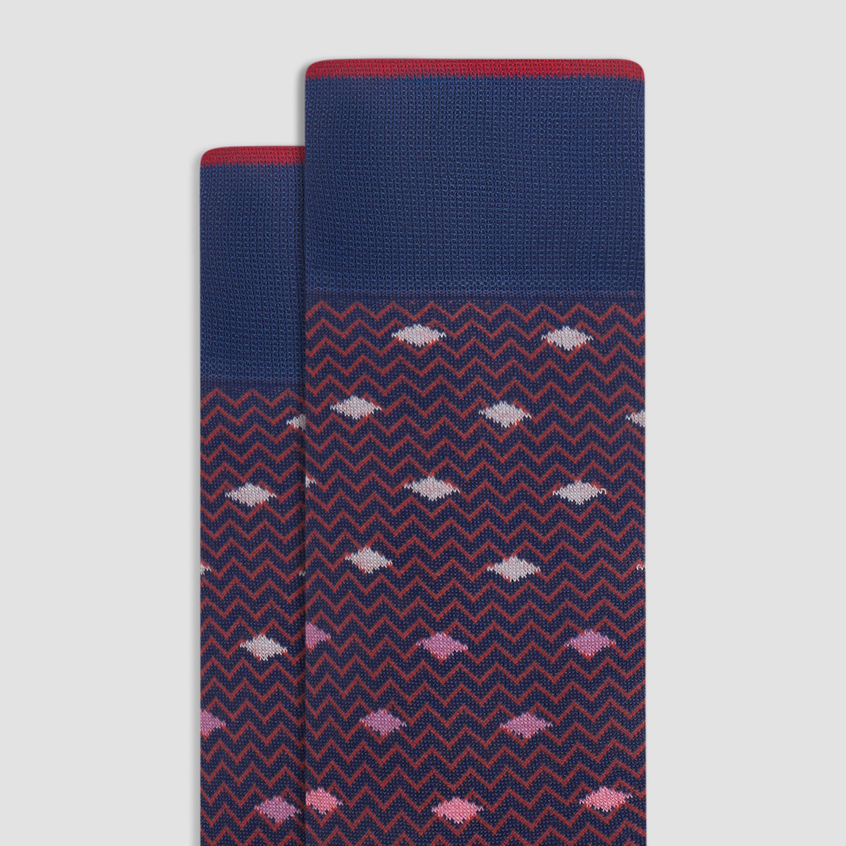 Chevron Geometric Mid-Calf Socks