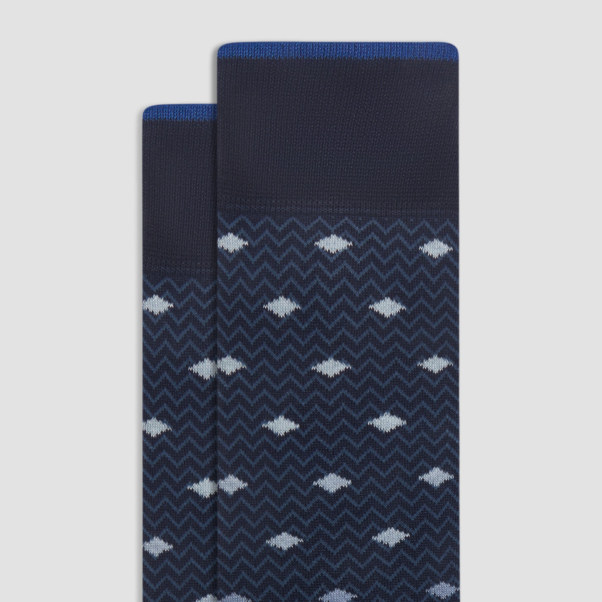 Chevron Geometric Mid-Calf Socks