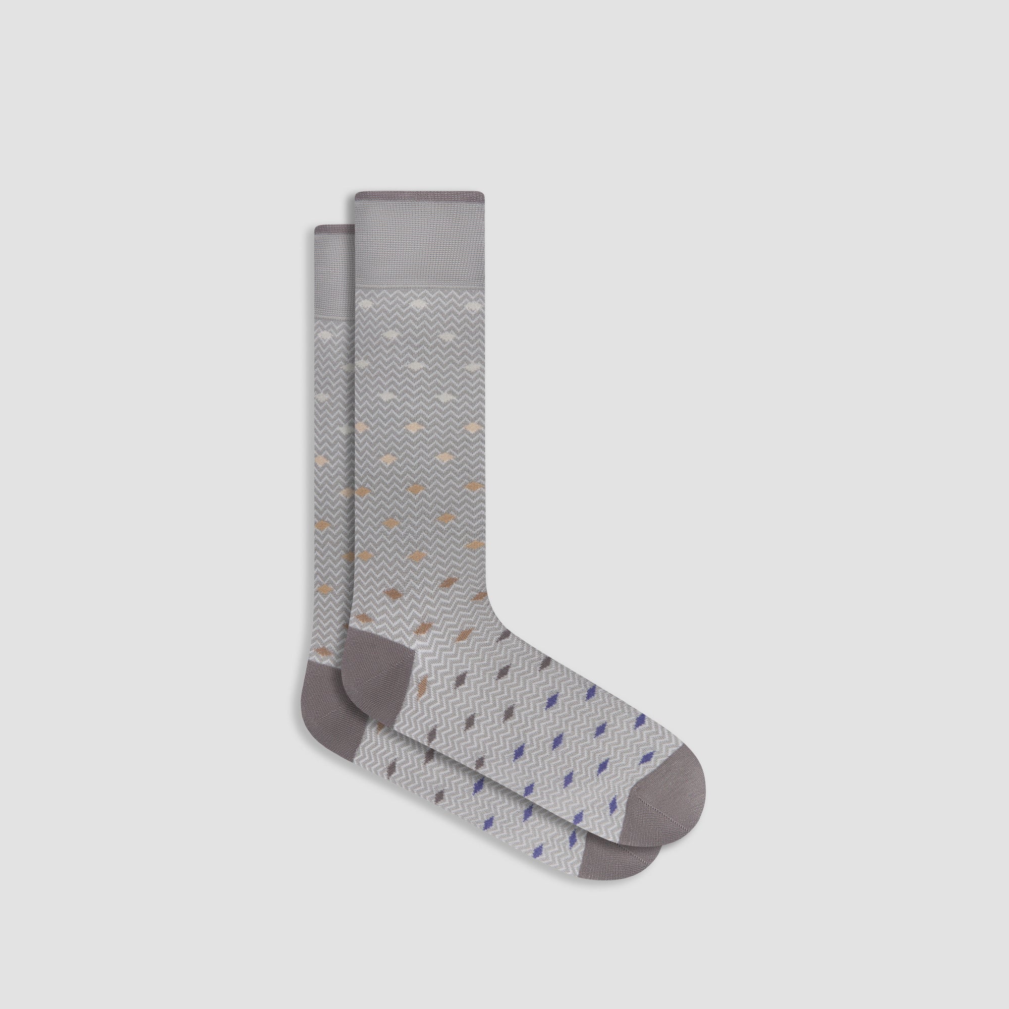 Chevron Geometric Mid-Calf Socks