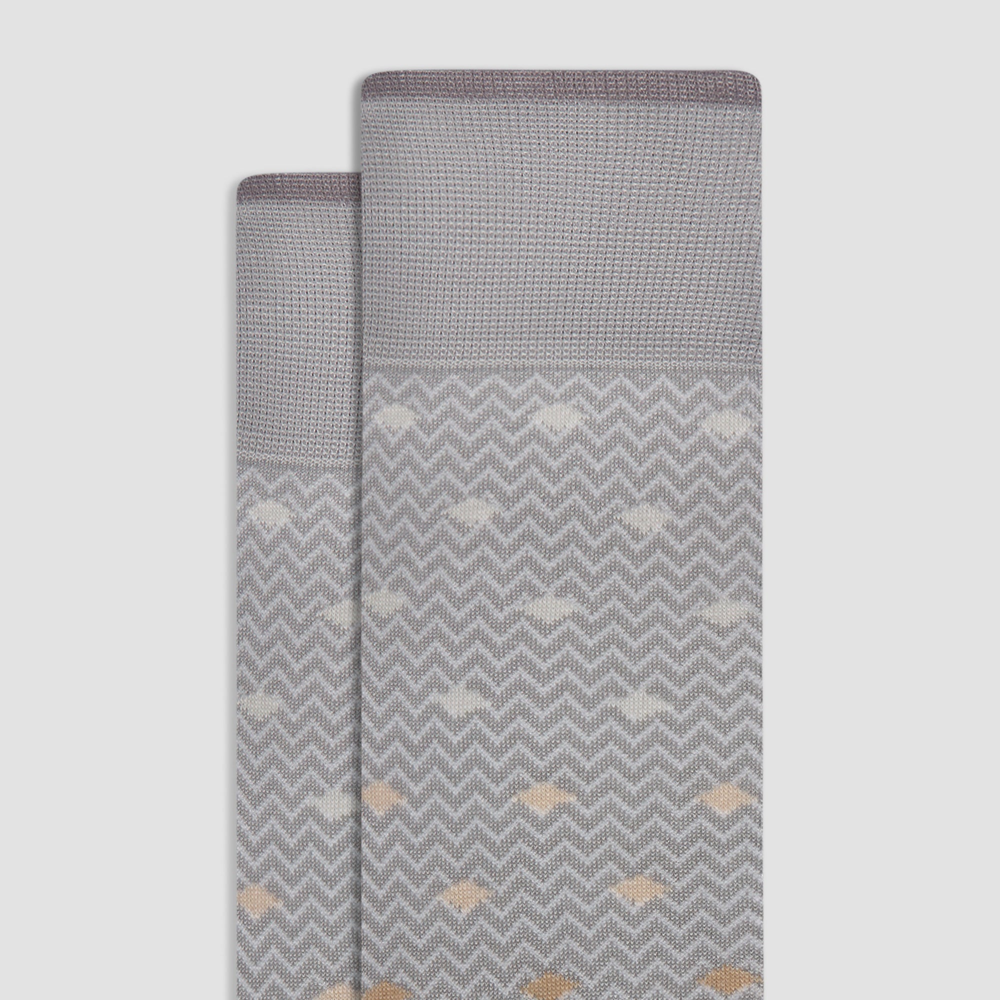 Chevron Geometric Mid-Calf Socks