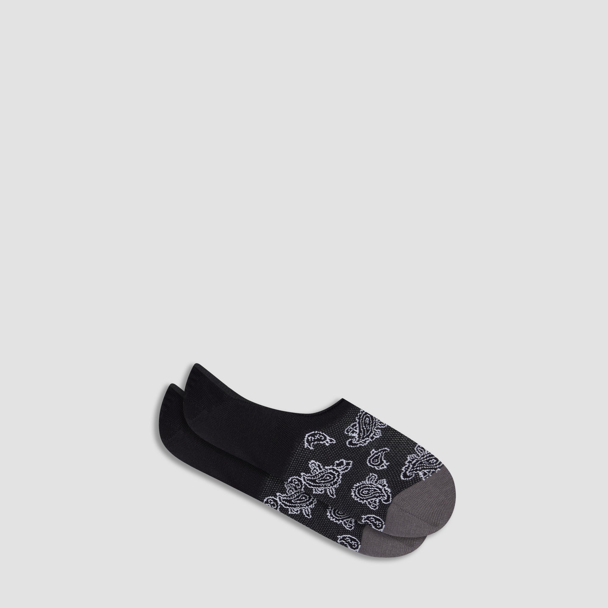 Paisley No-Show Socks
