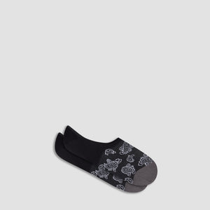 Paisley No-Show Socks