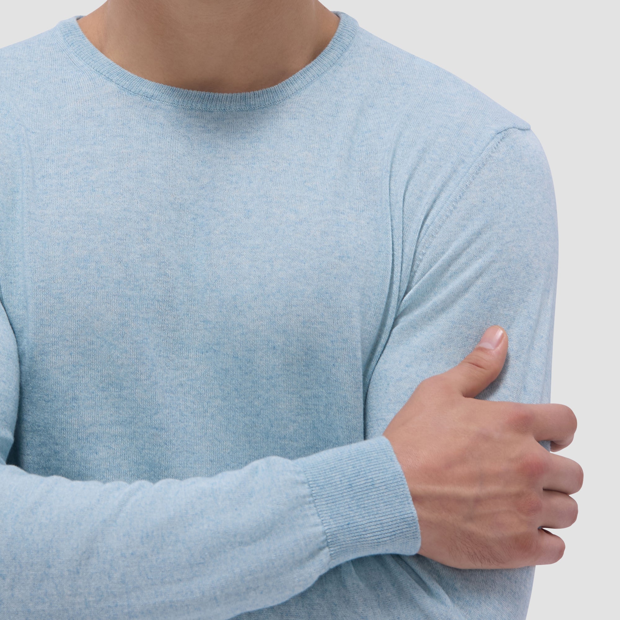 Solid Crew Neck Sweater