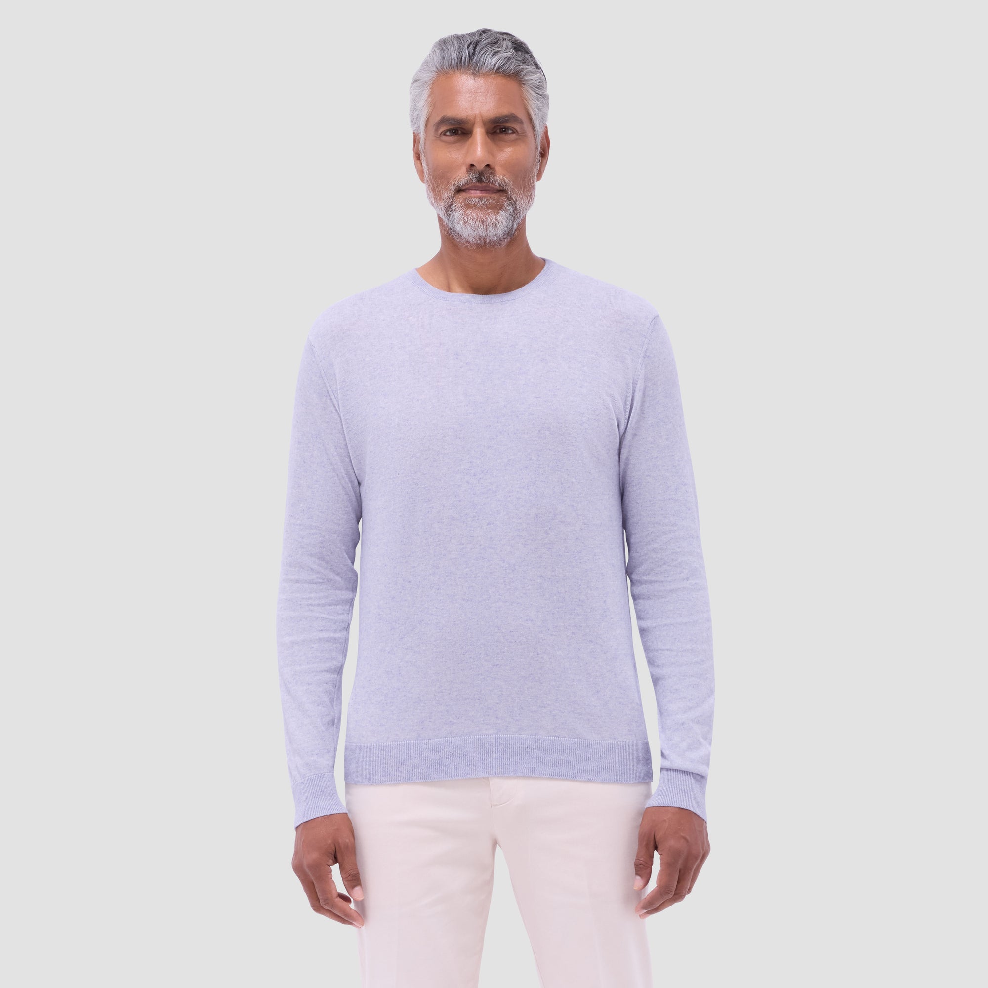 Solid Crew Neck Sweater