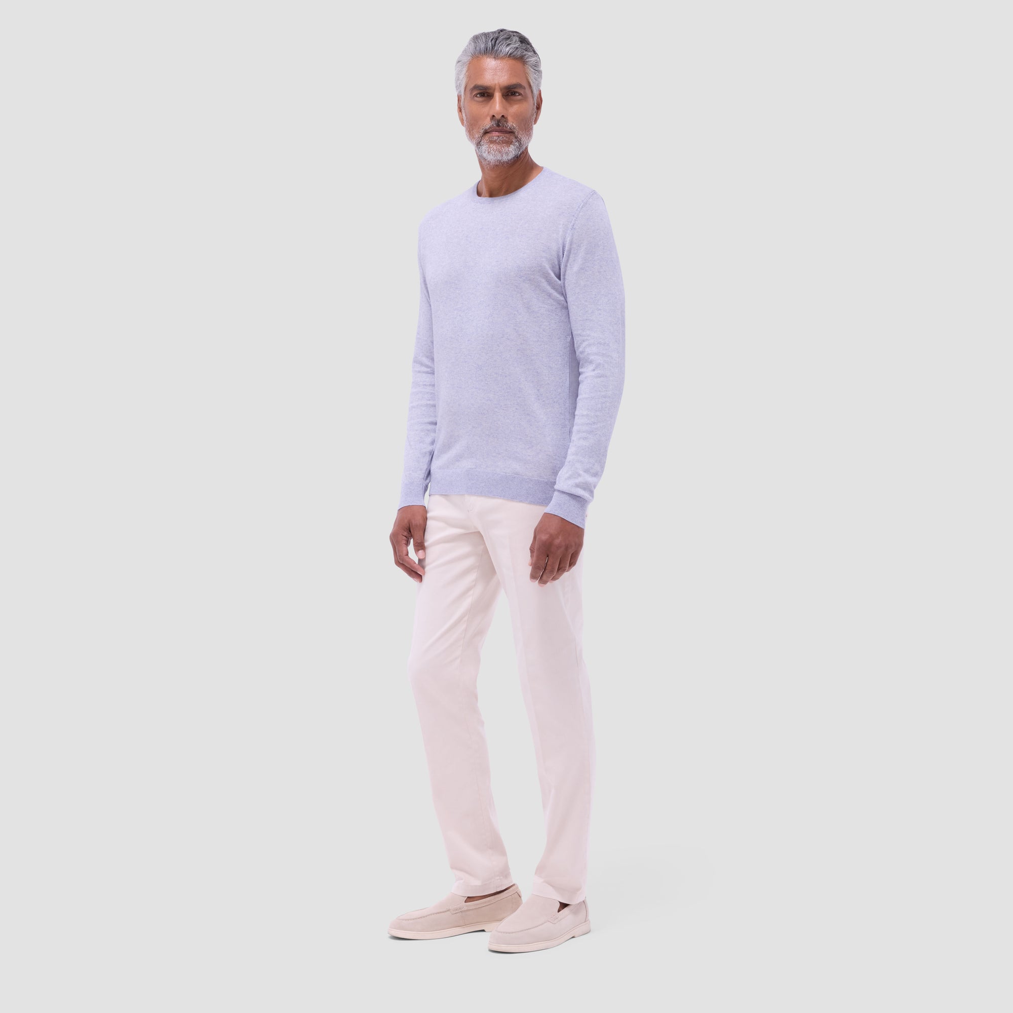 Solid Crew Neck Sweater