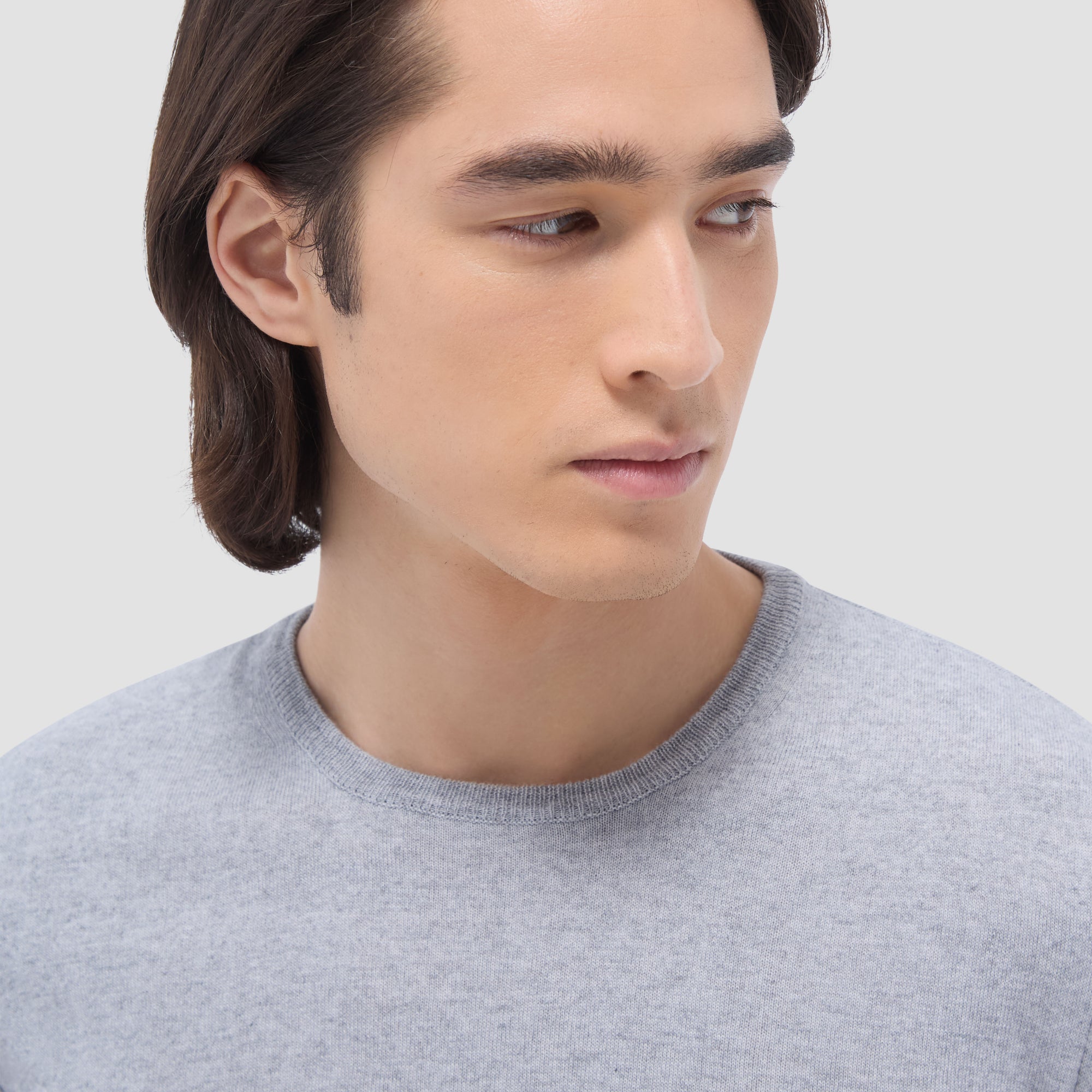 Solid Crew Neck Sweater