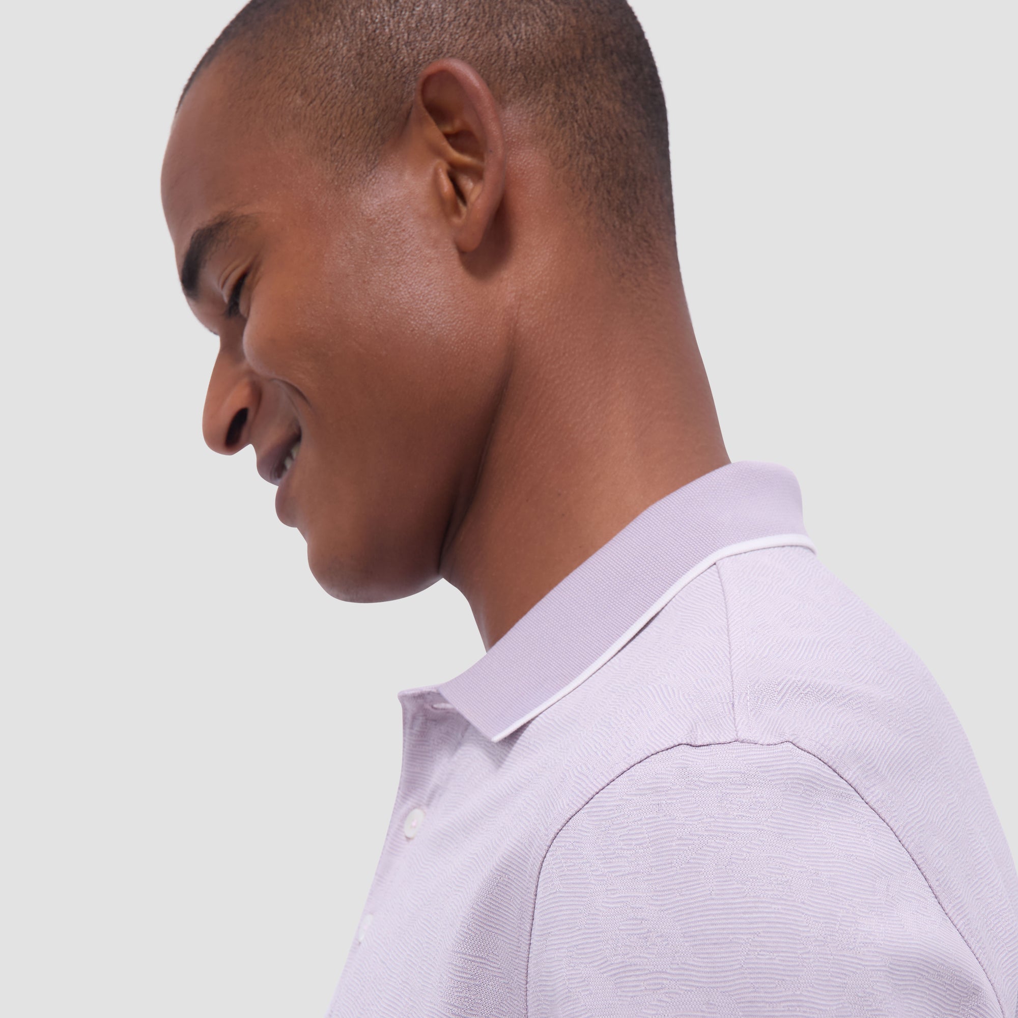 Textured Jacquard Polo Shirt