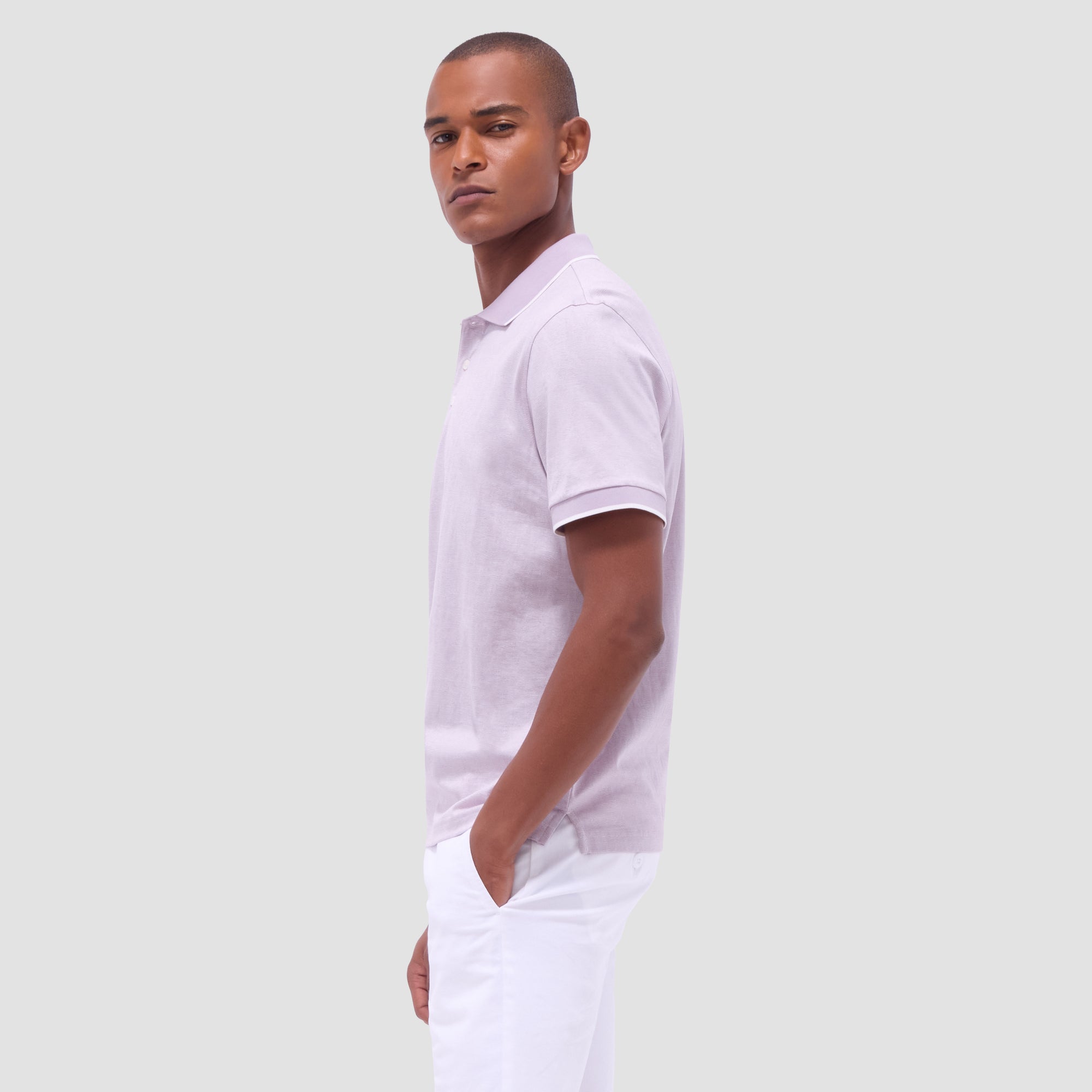 Textured Jacquard Polo Shirt