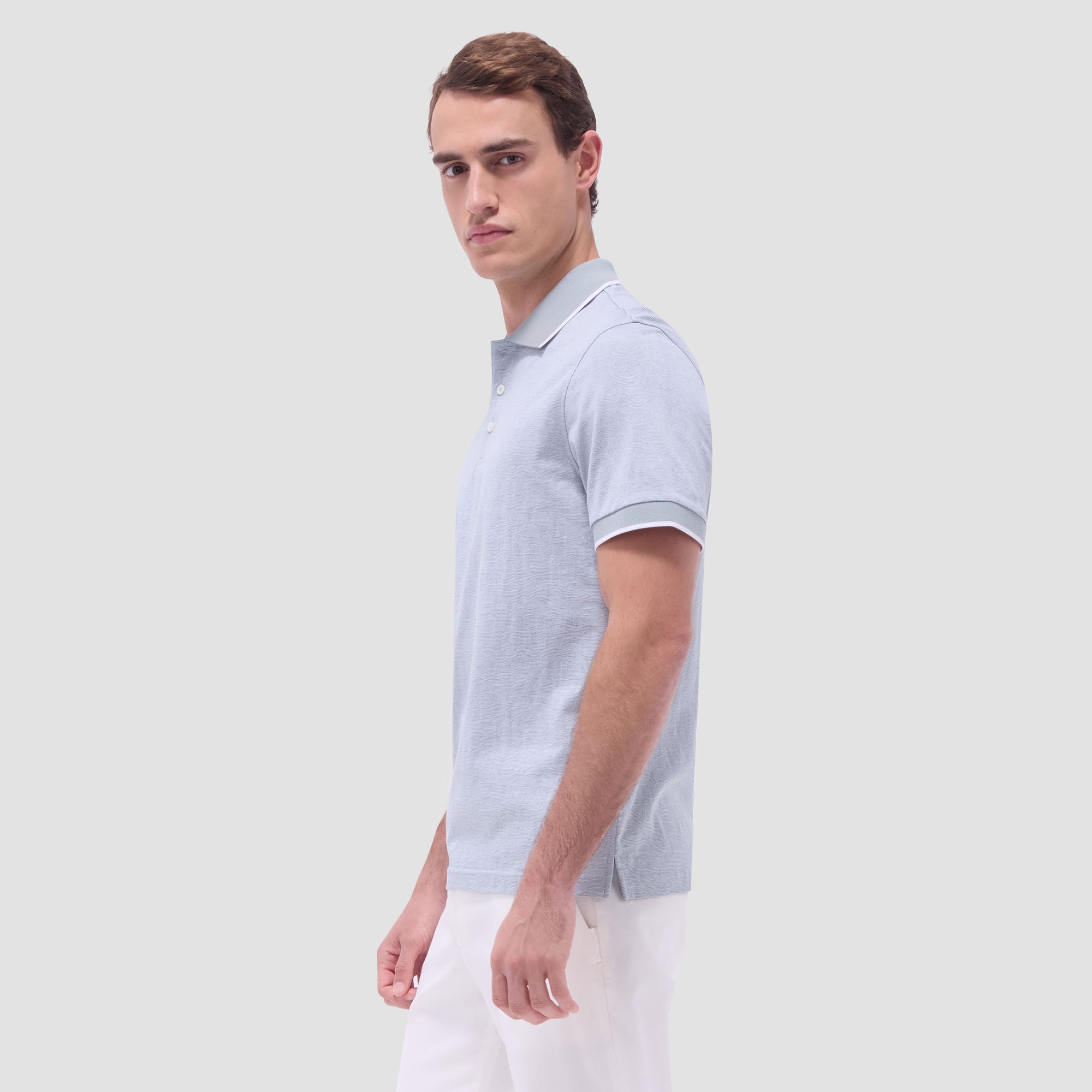 Textured Jacquard Polo Shirt