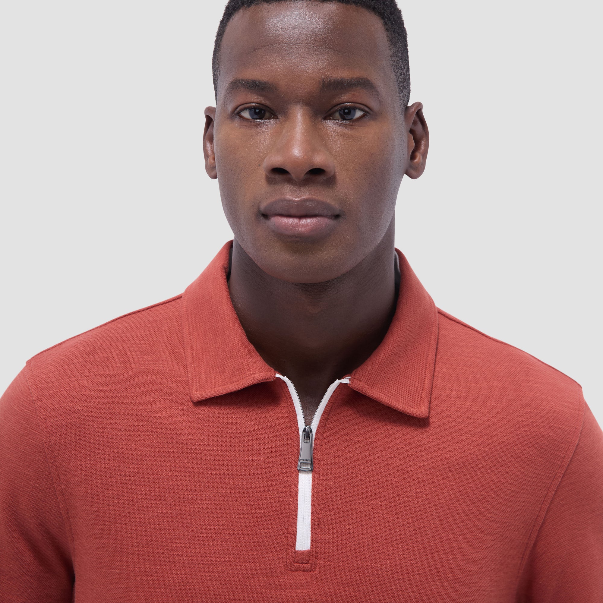 Performance Heather Quarter-Zip Polo Shirt