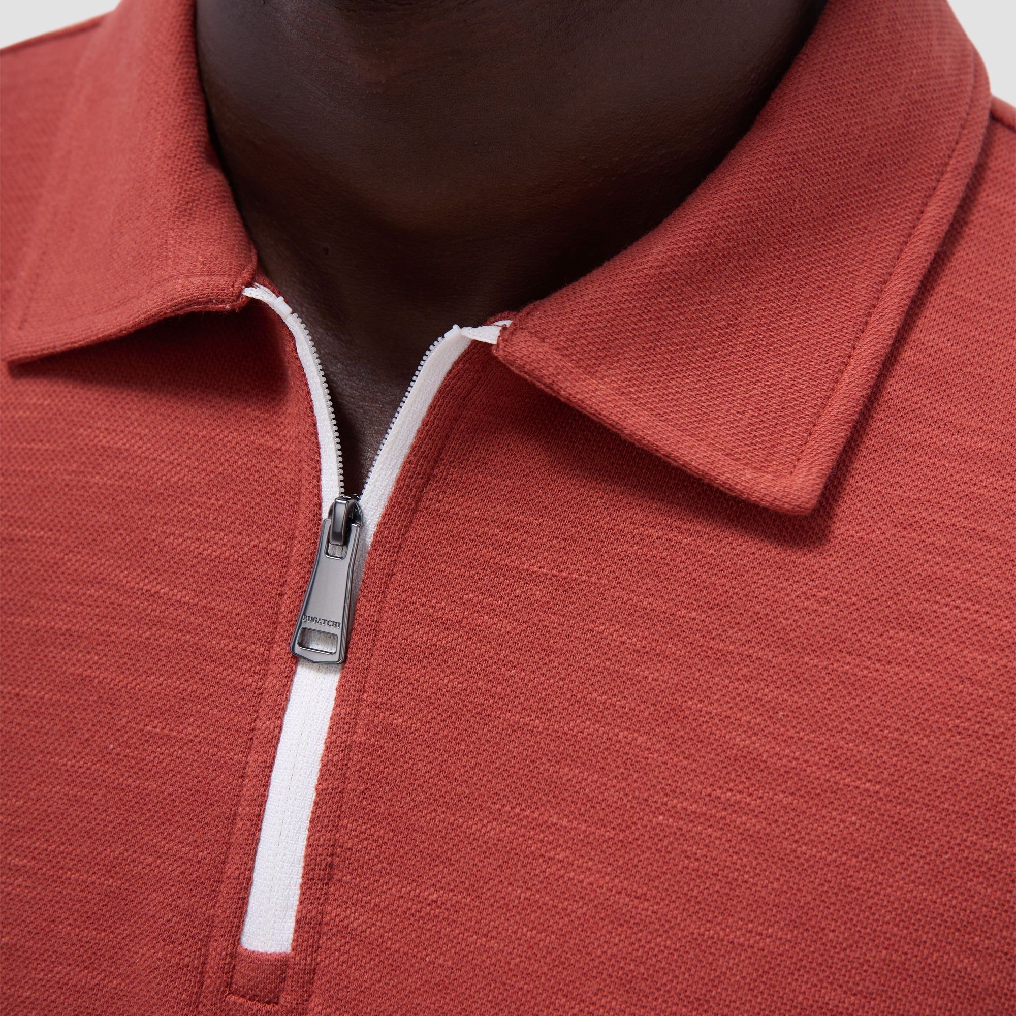 Performance Heather Quarter-Zip Polo Shirt