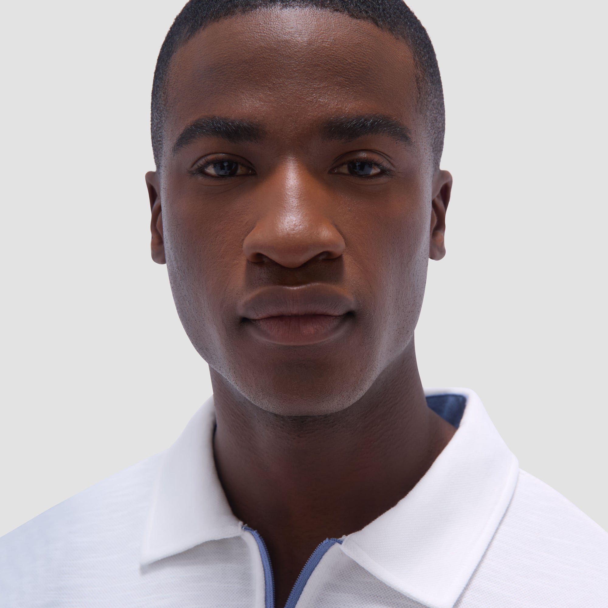 Performance Heather Quarter-Zip Polo Shirt