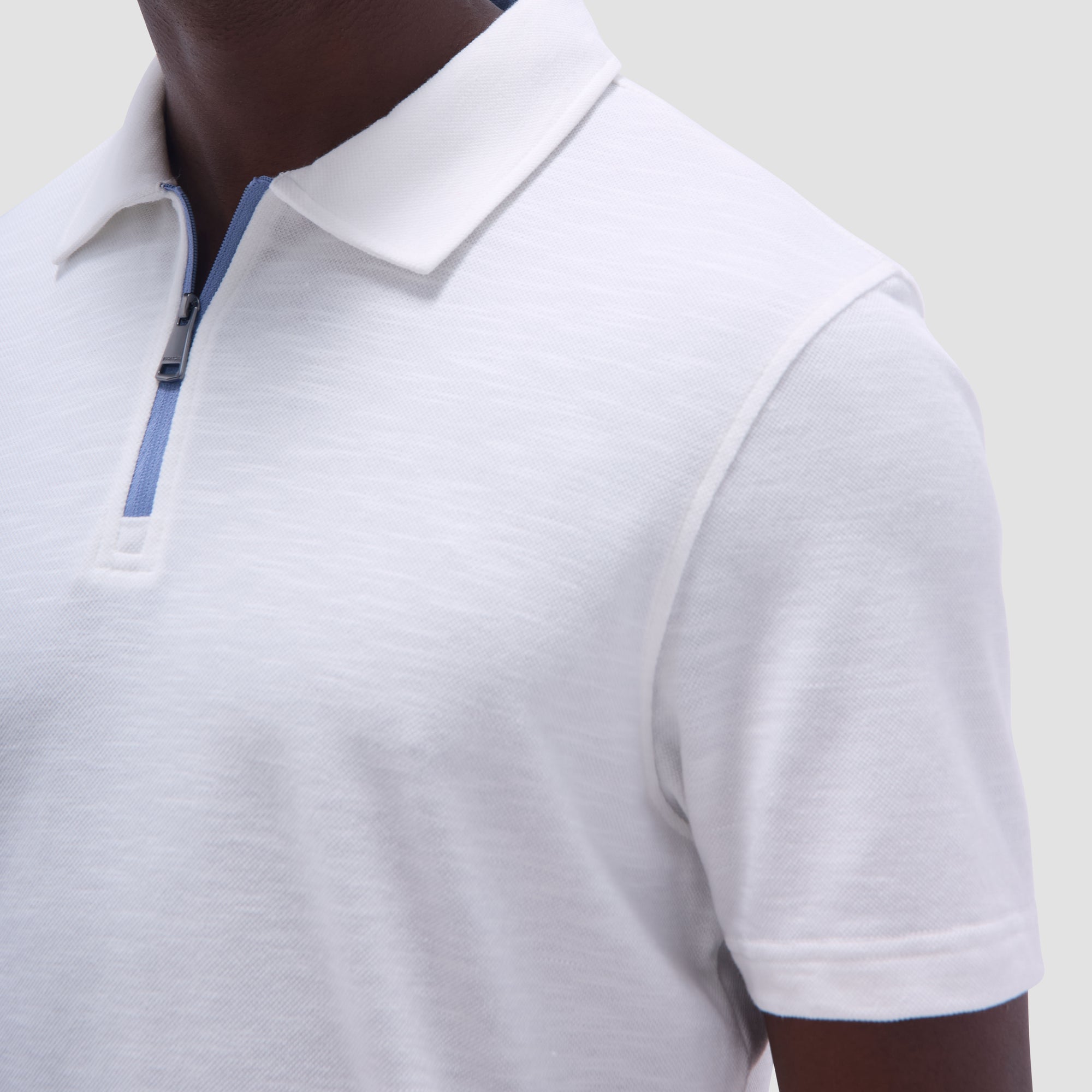 Performance Heather Quarter-Zip Polo Shirt