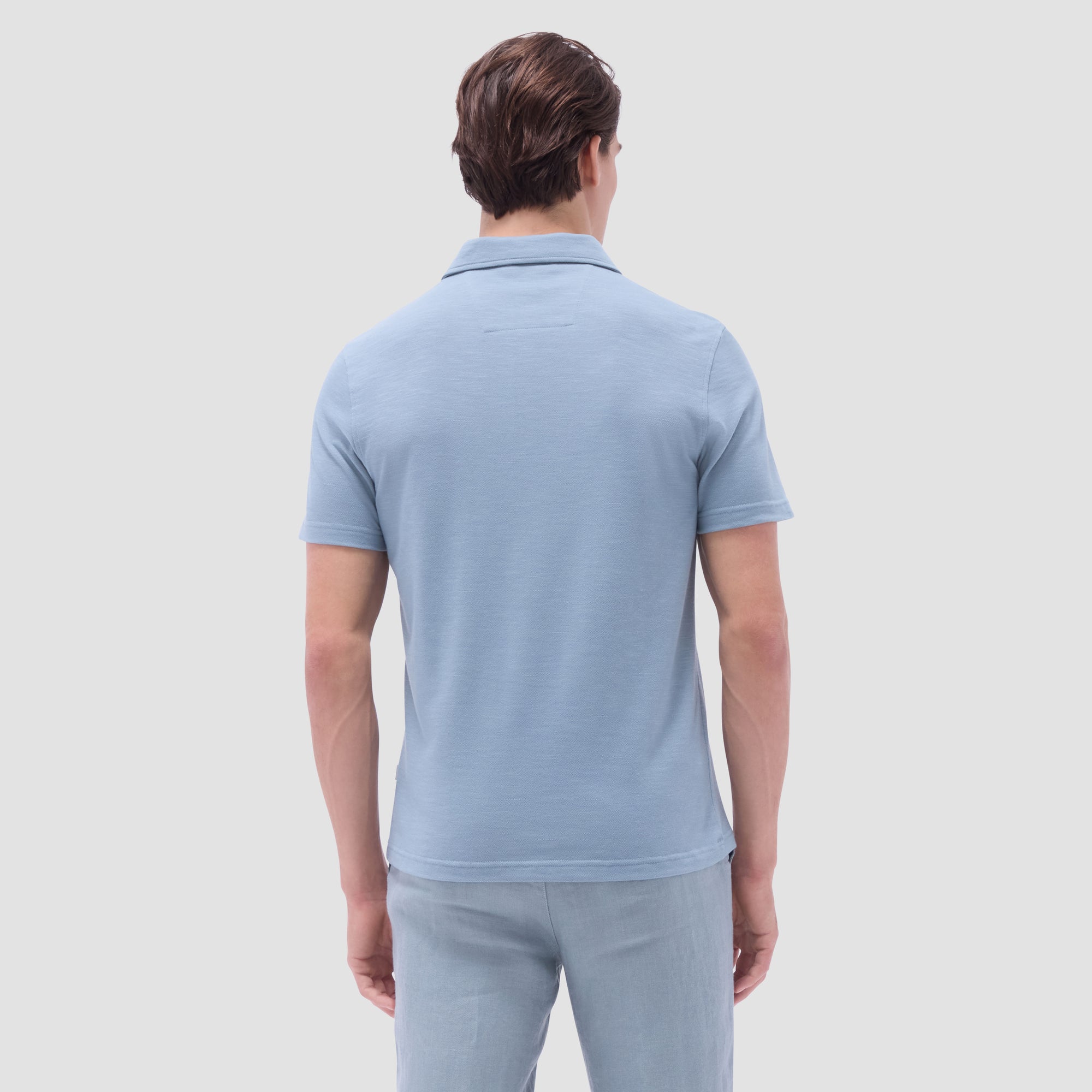 Performance Heather Quarter-Zip Polo Shirt