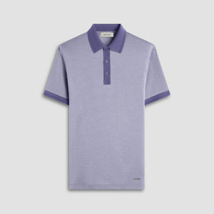 Two-Tone Bird's Eye Polo Shirt