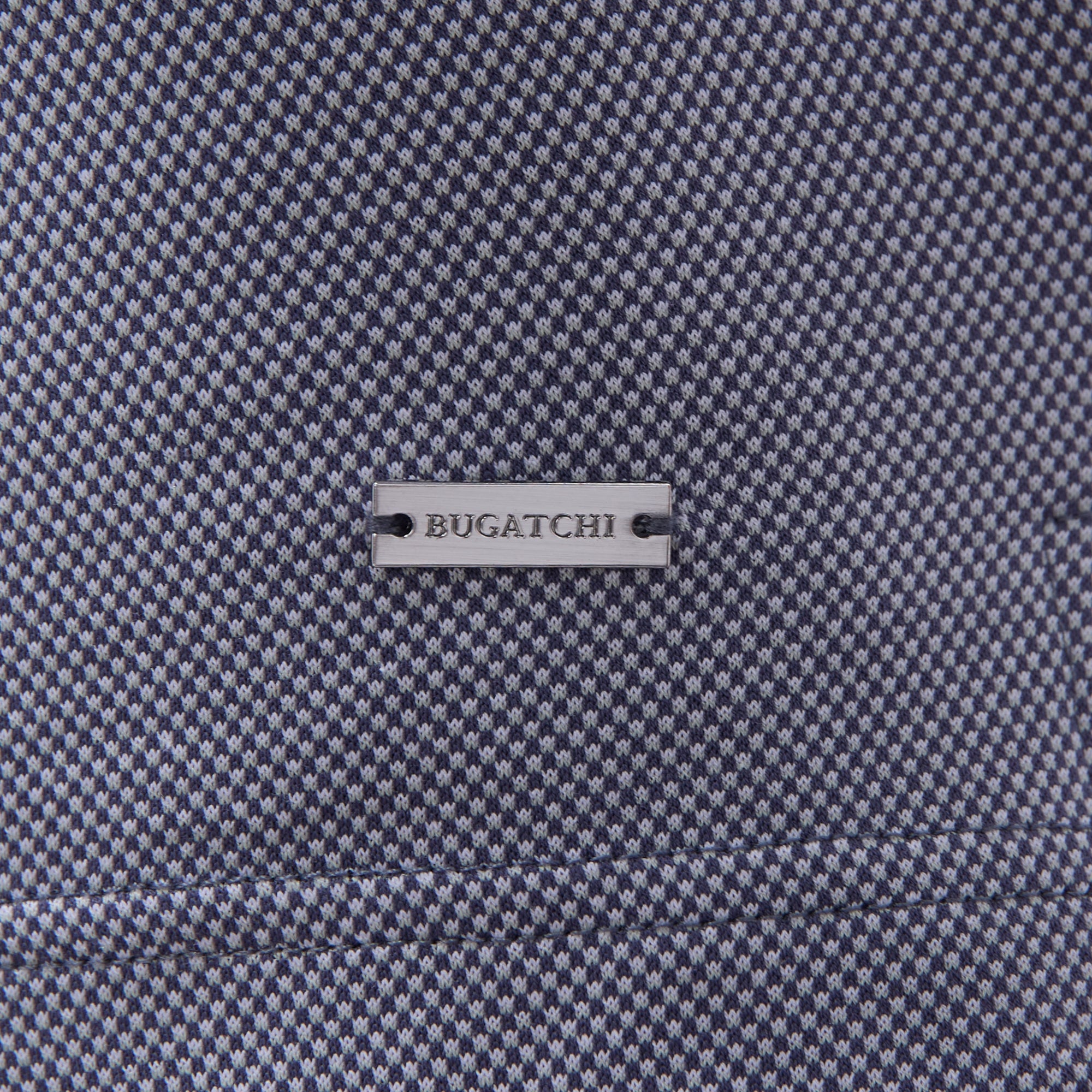 Two-Tone Bird's Eye Polo Shirt