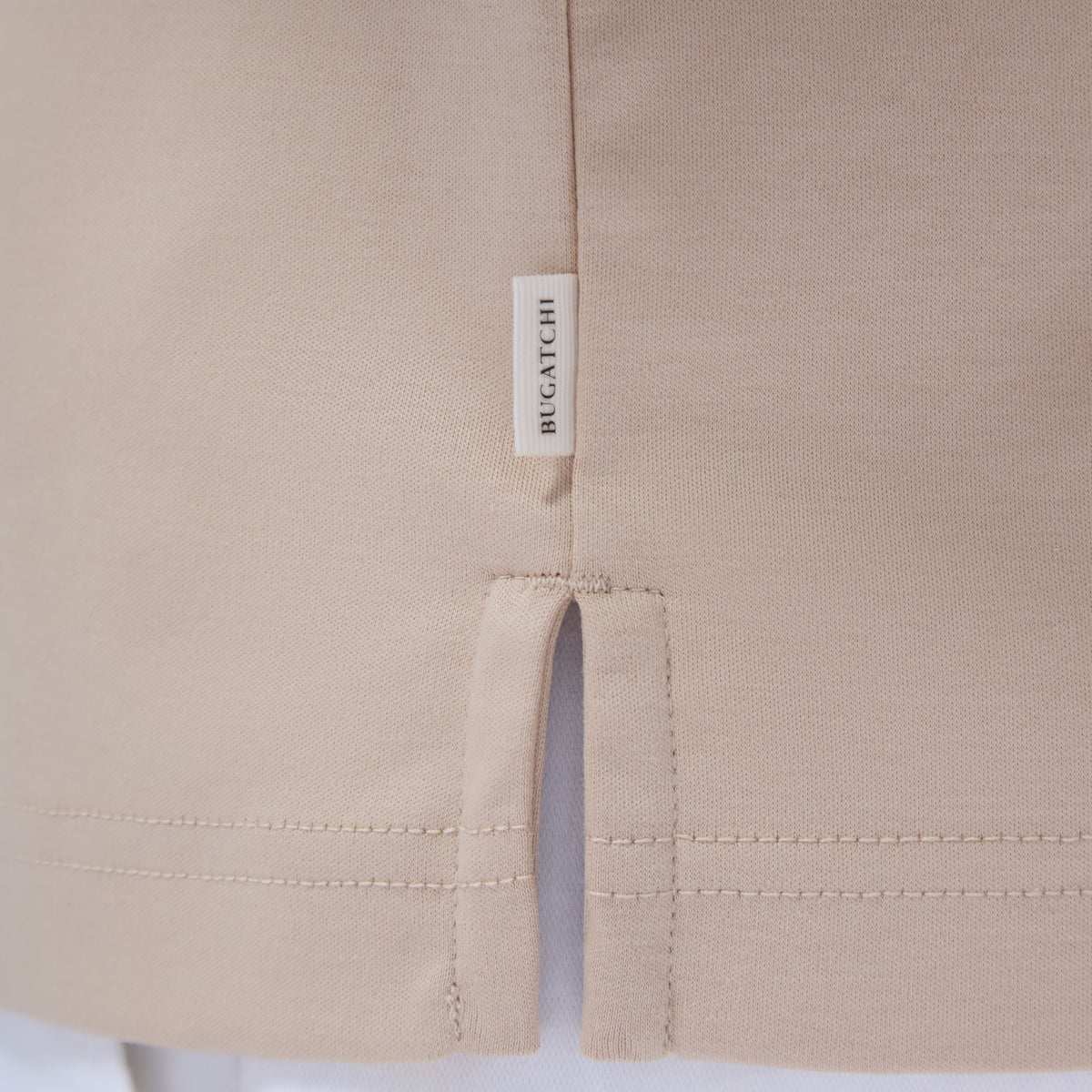 Solid Quarter-Zip Polo Shirt