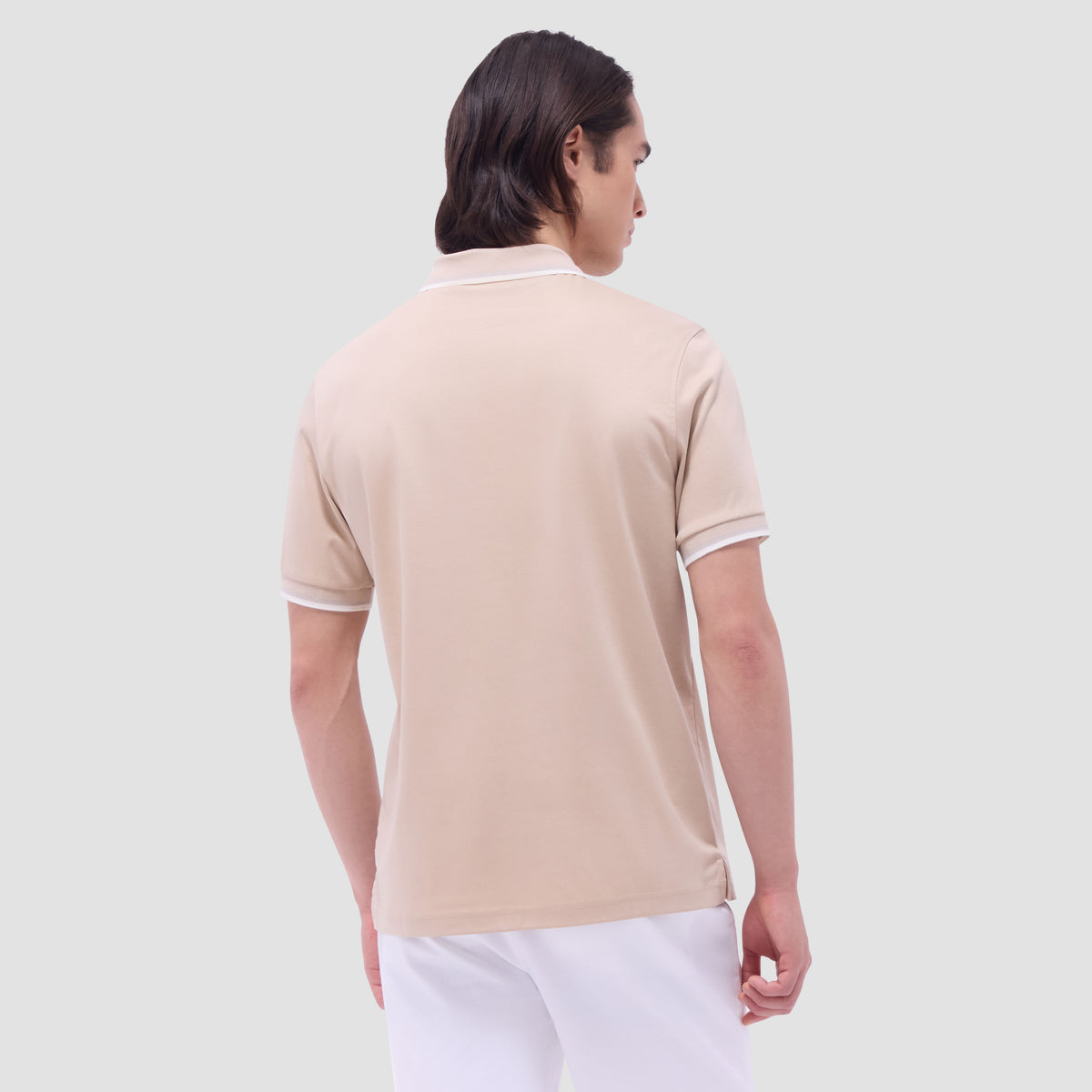 Solid Quarter-Zip Polo Shirt