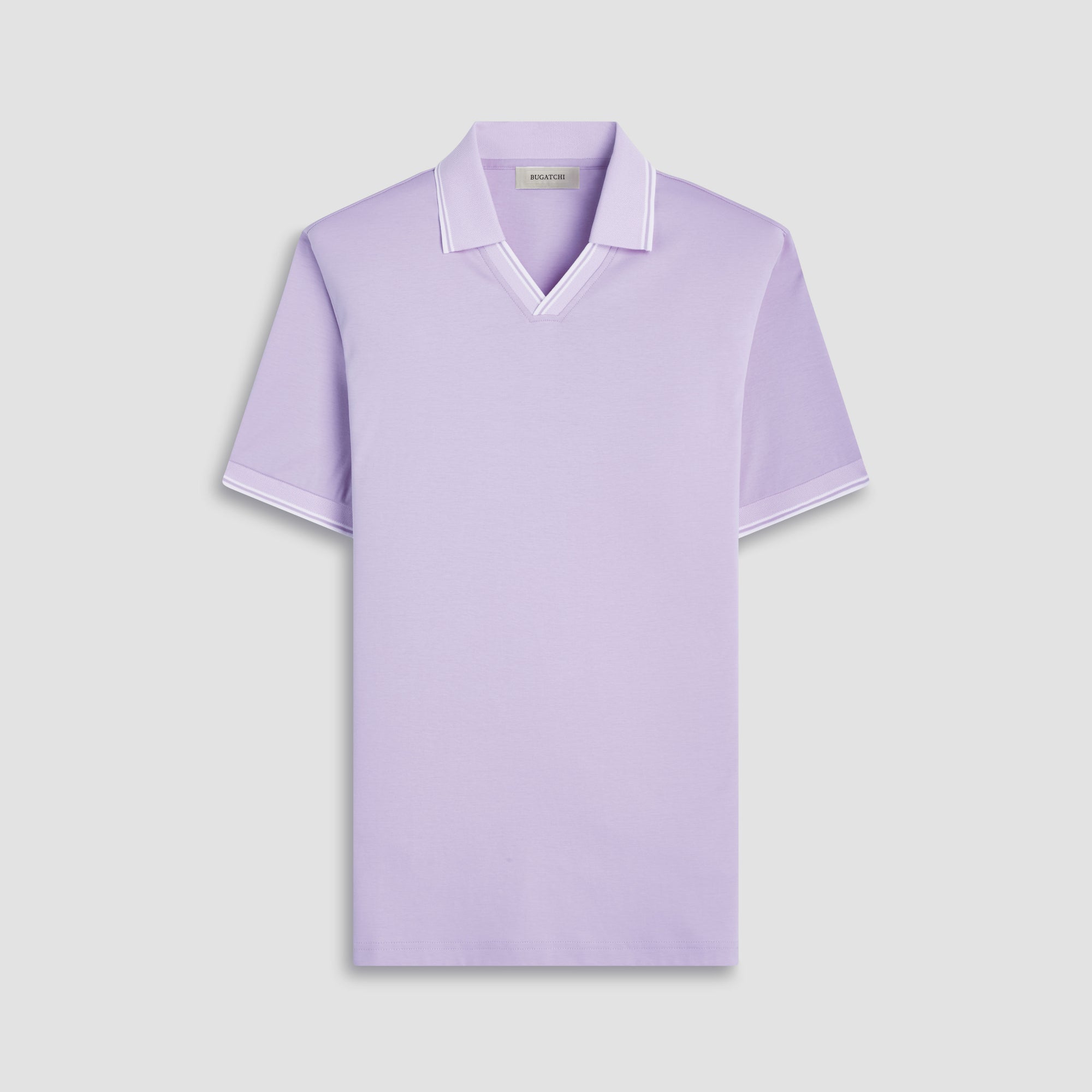 Solid Johnny Collar Polo Shirt