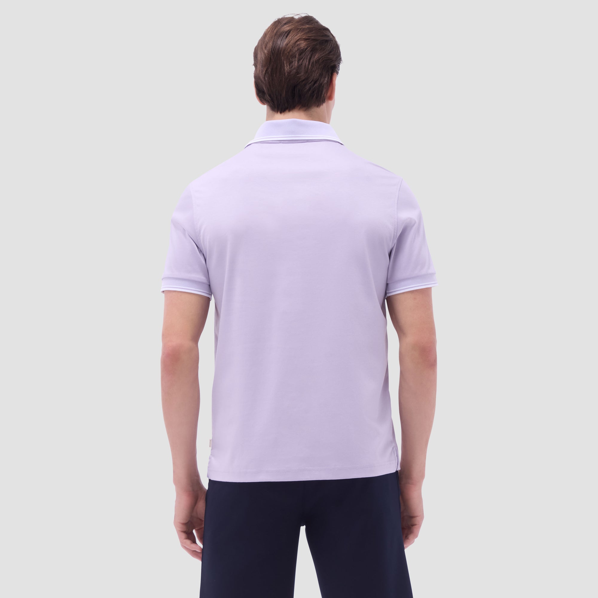 Solid Johnny Collar Polo Shirt