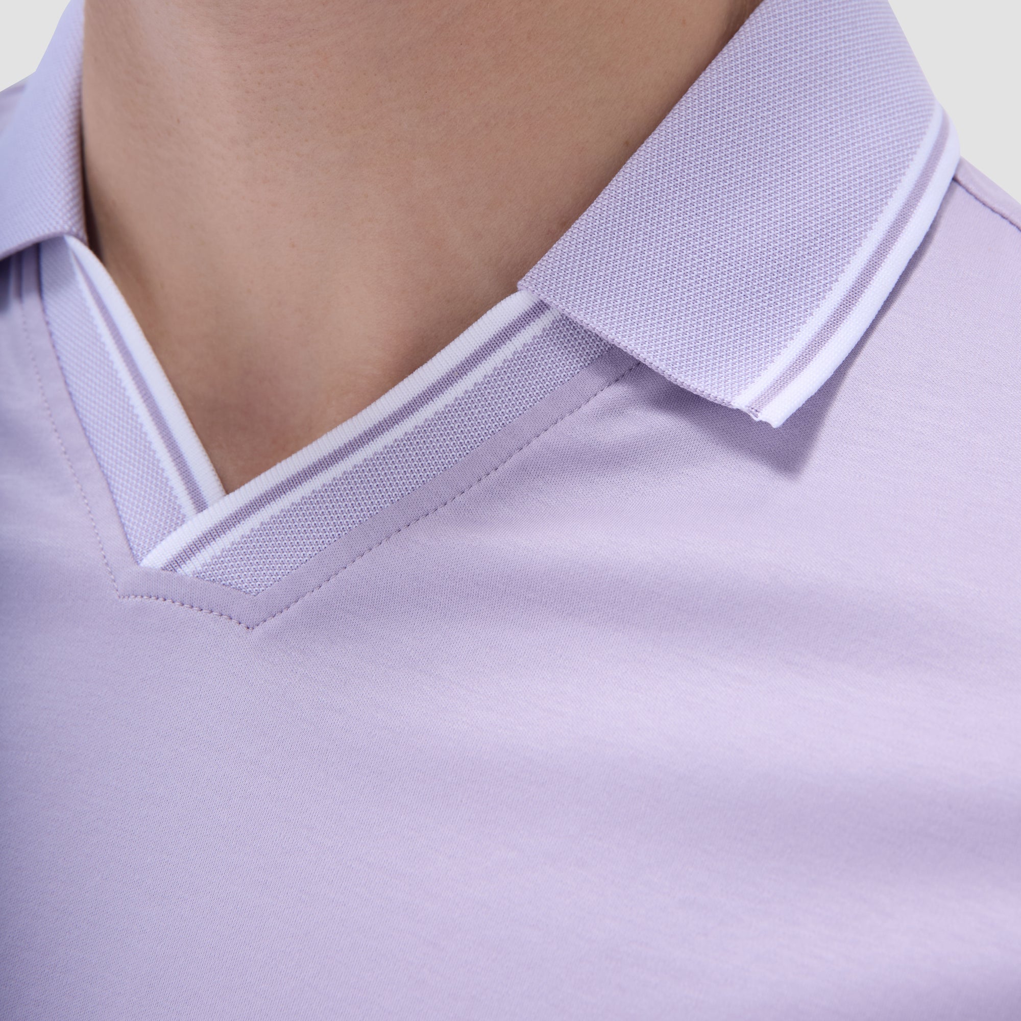Solid Johnny Collar Polo Shirt