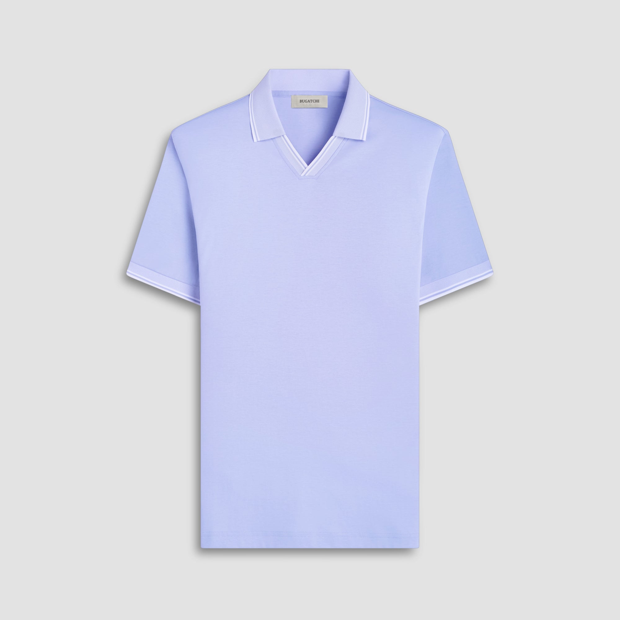 Solid Johnny Collar Polo Shirt
