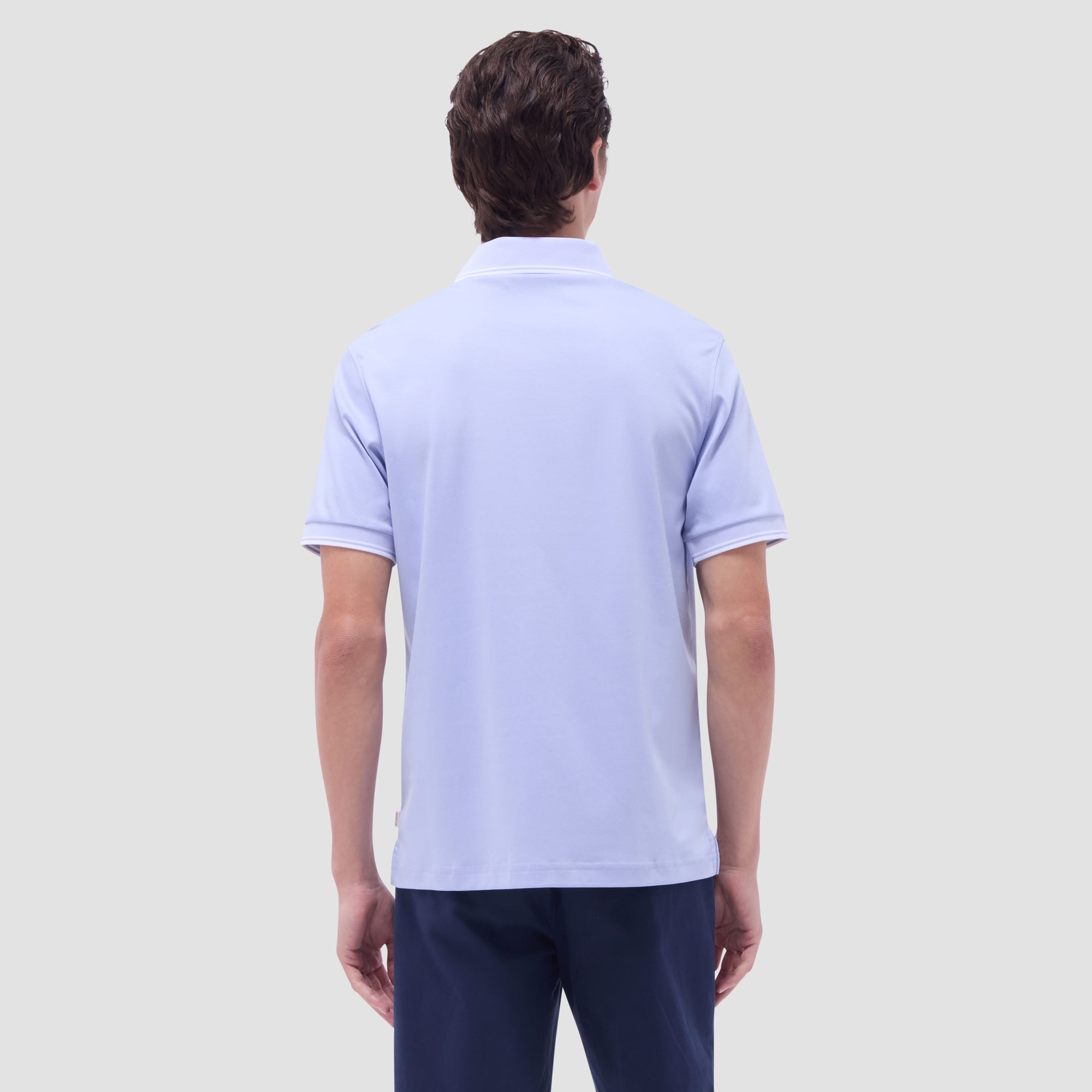 Solid Johnny Collar Polo Shirt