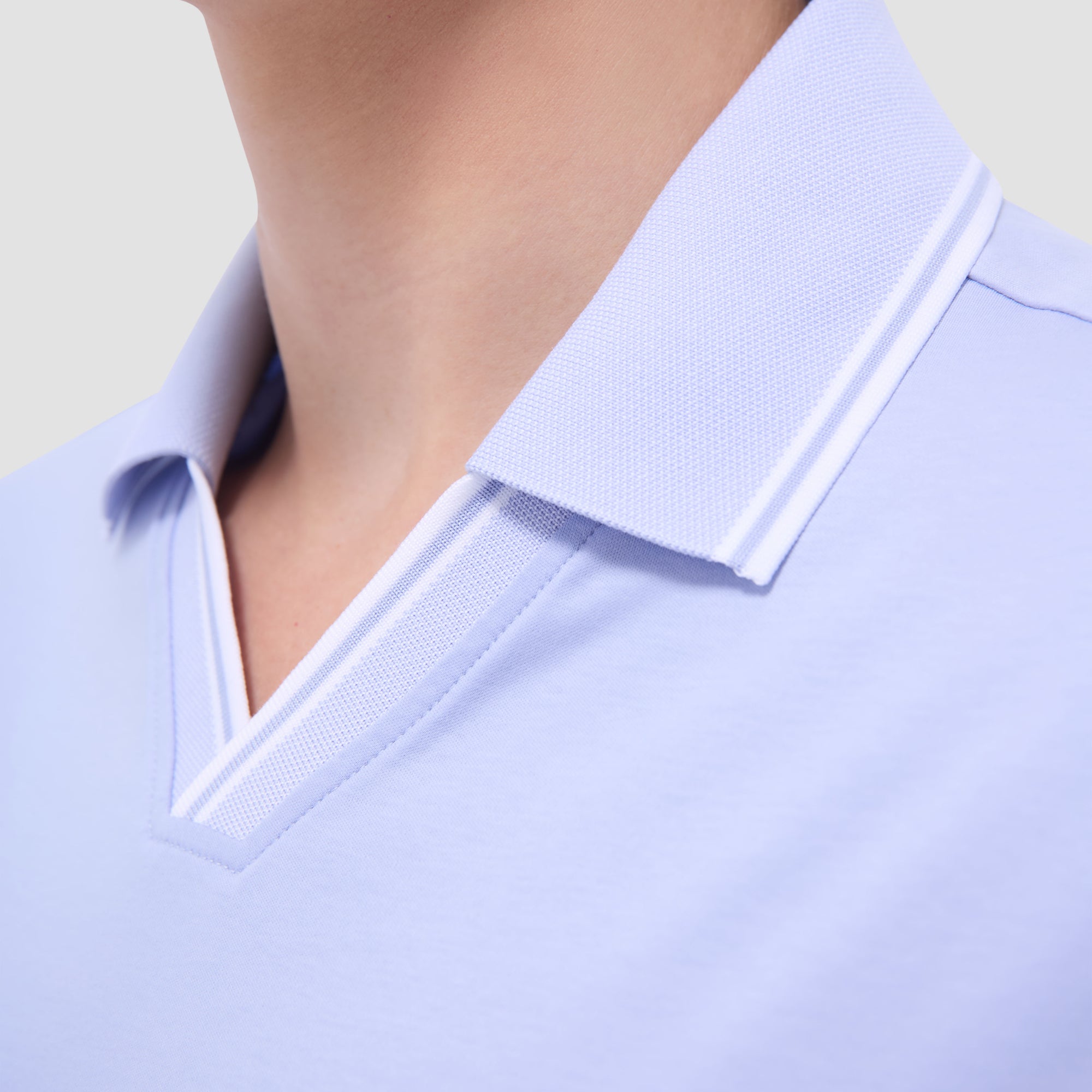 Solid Johnny Collar Polo Shirt