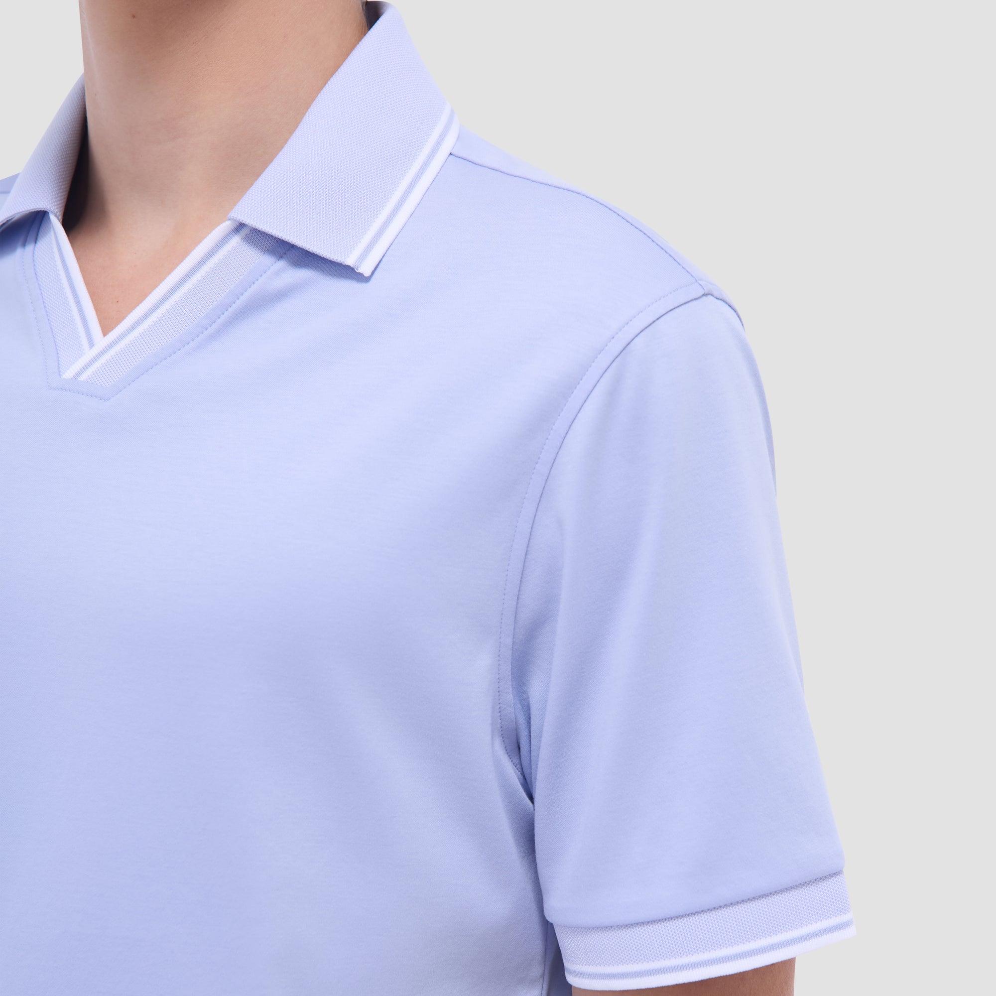 Solid Johnny Collar Polo Shirt