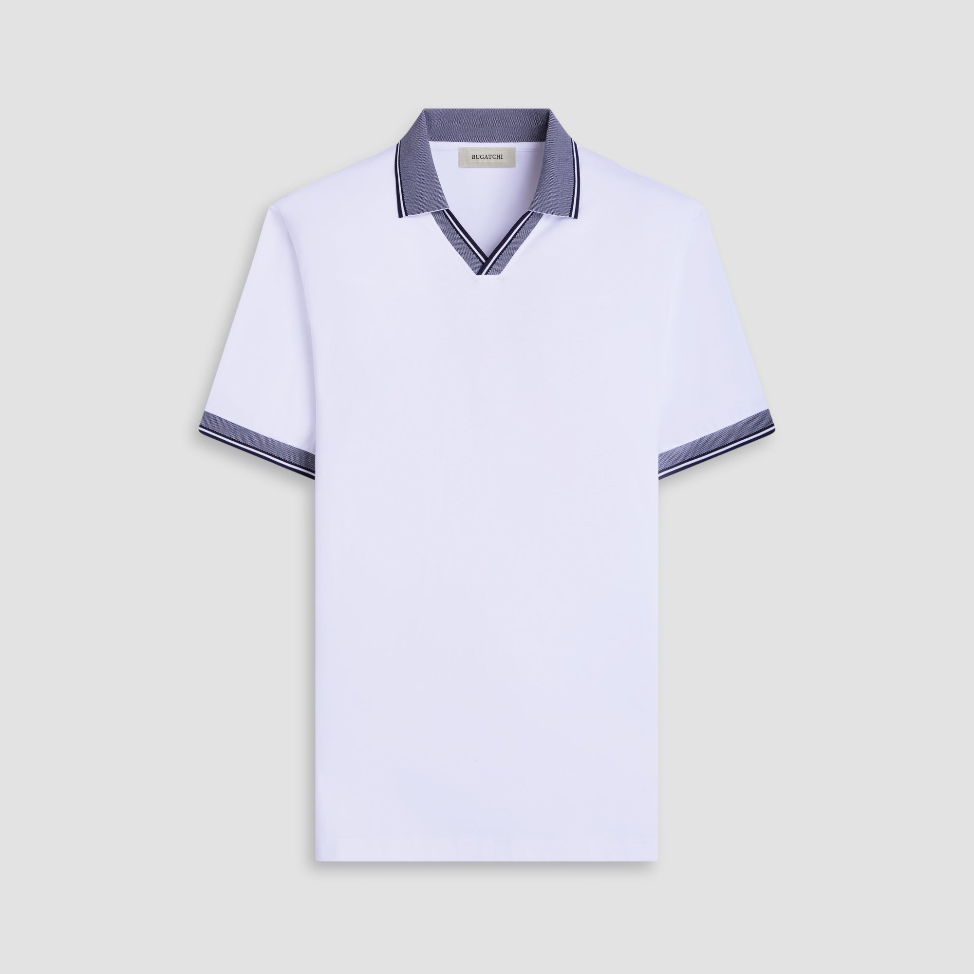 Solid Johnny Collar Polo Shirt