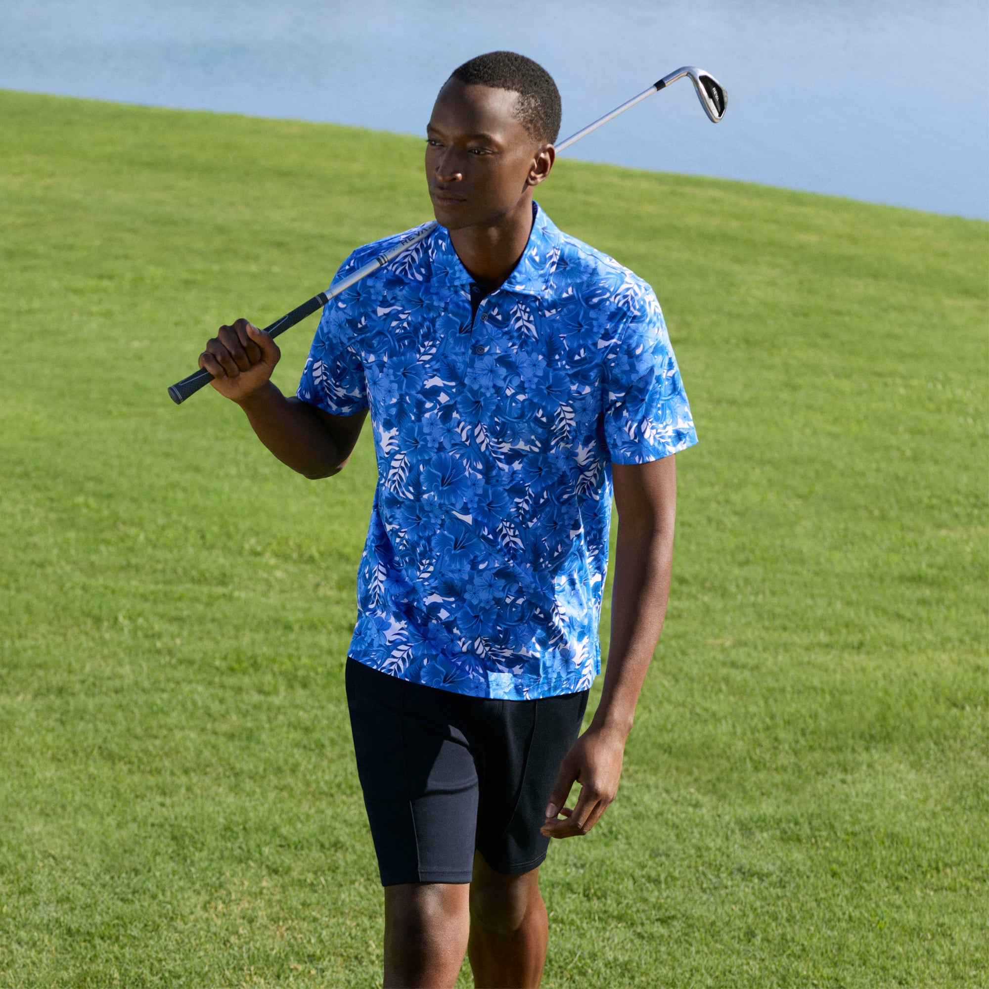 Hendrix Floral Polo Shirt – BUGATCHI - Main Image