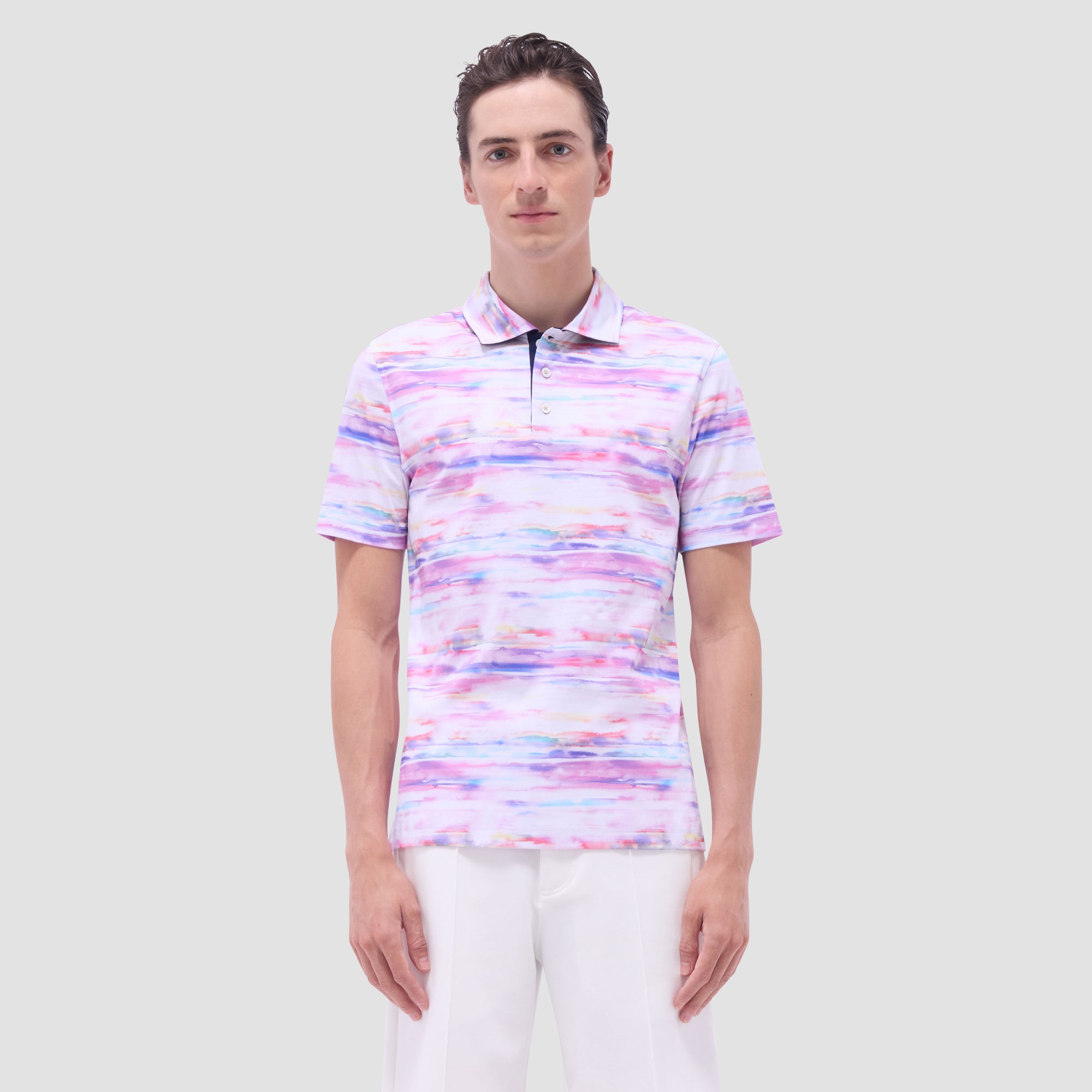 Hendrix Watercolor Abstract Polo Shirt