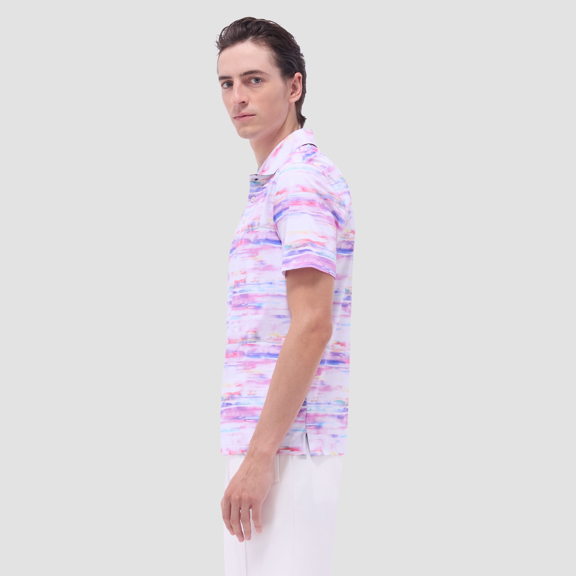 Hendrix Watercolor Abstract Polo Shirt