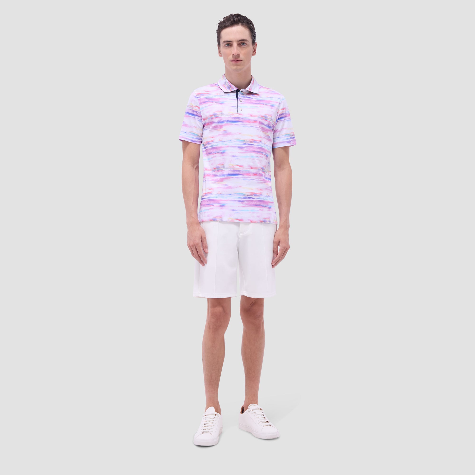 Hendrix Watercolor Abstract Polo Shirt