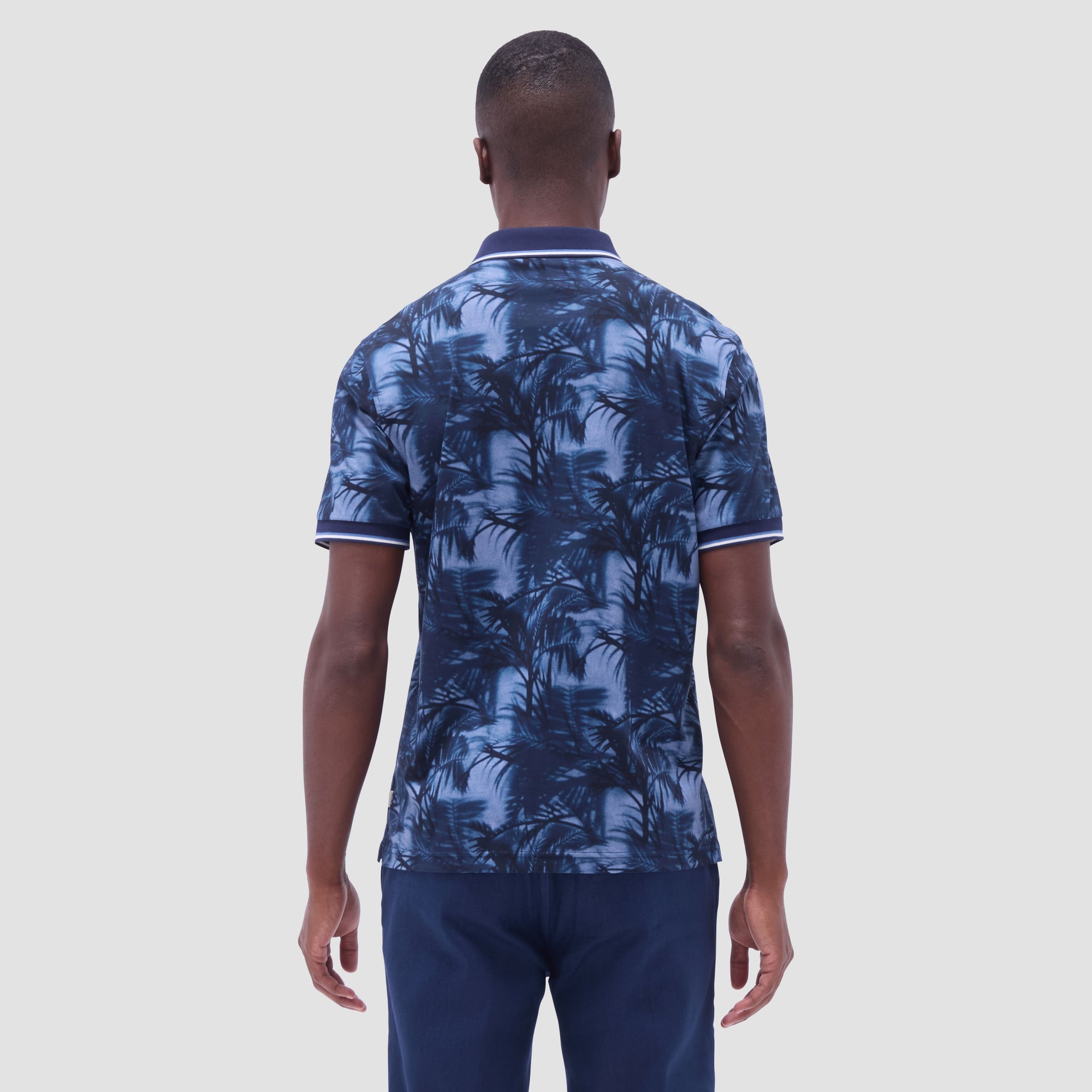 Indigo Palm Polo Shirt